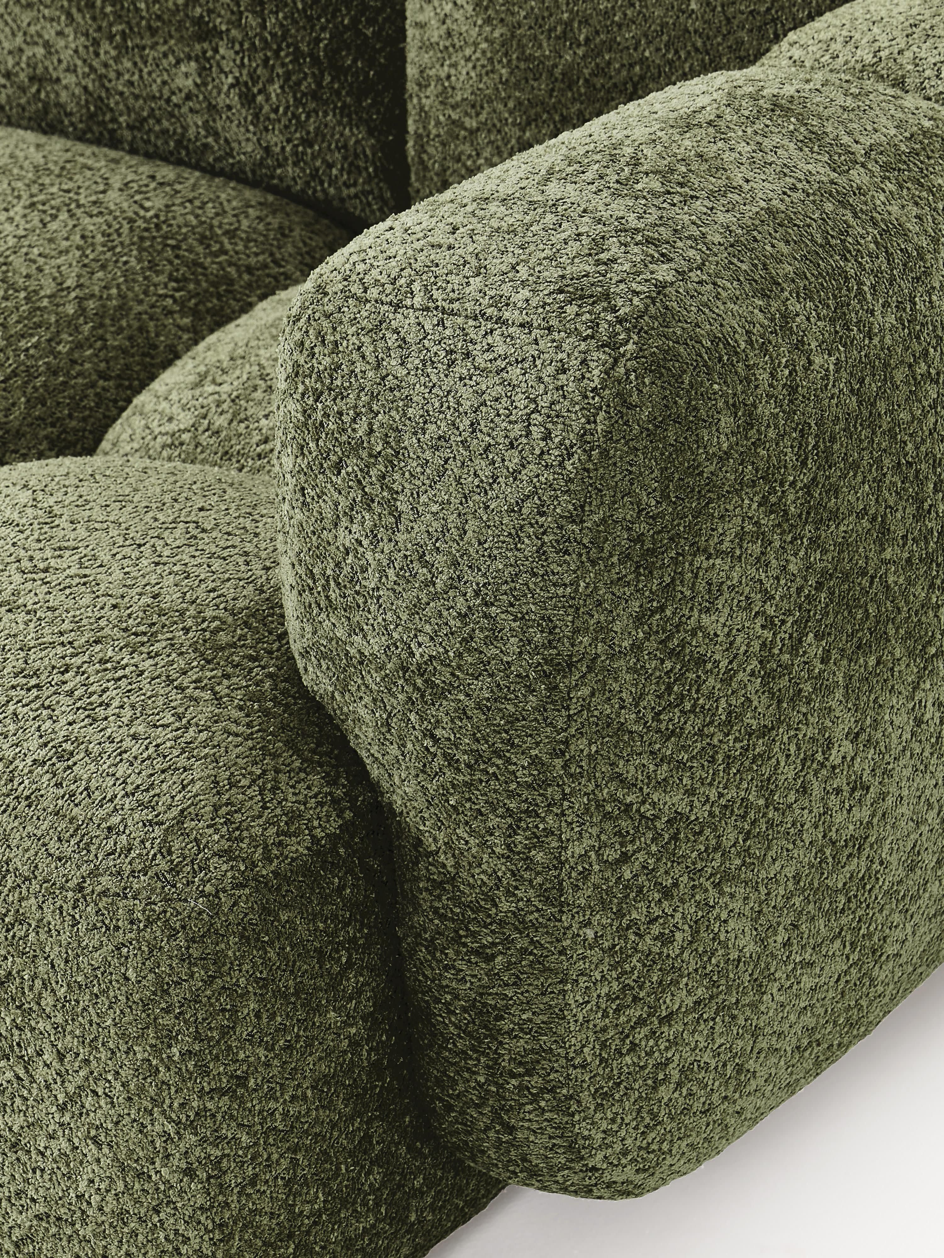 Modulares Sofa Tayla (3-Sitzer) aus Teddy-Bouclé