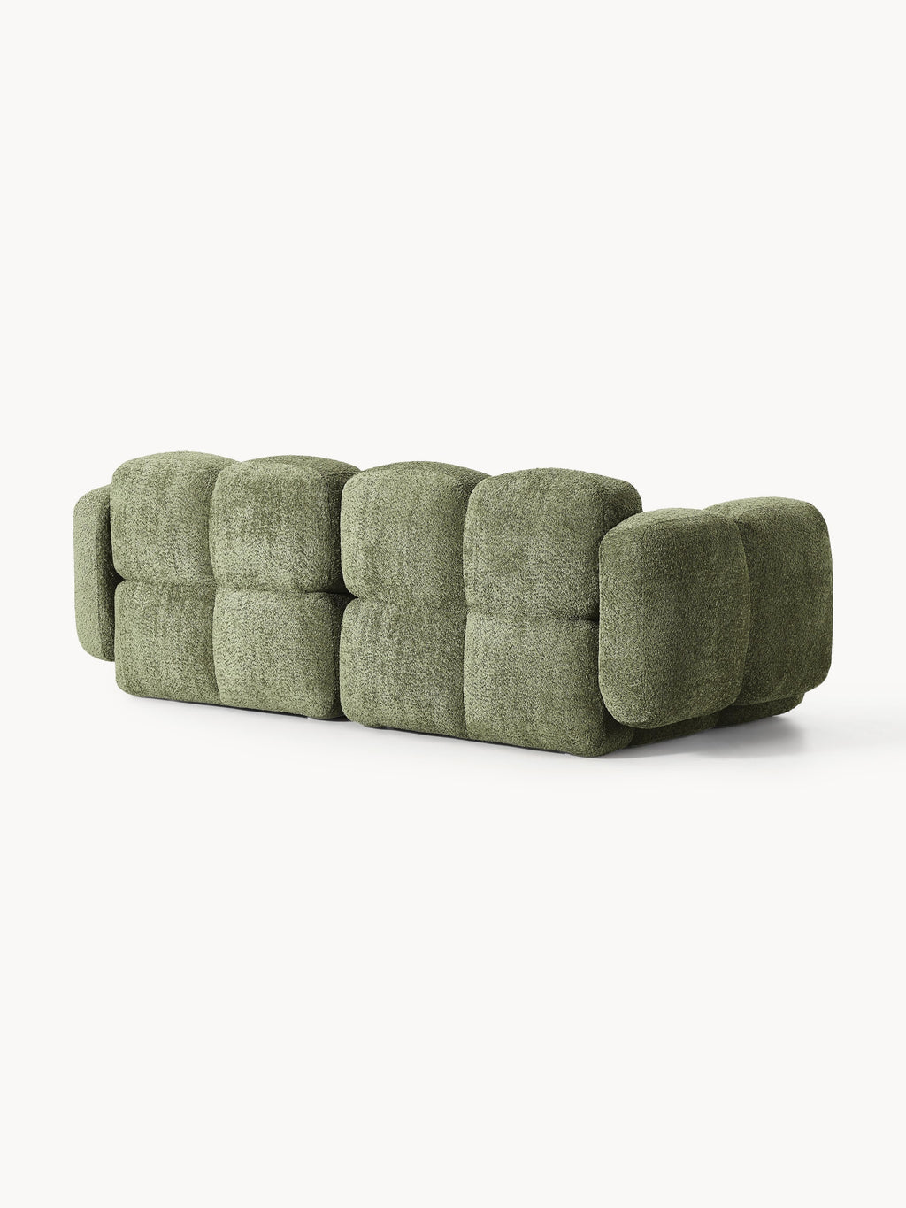 Modulares Sofa Tayla (3-Sitzer) aus Teddy-Bouclé