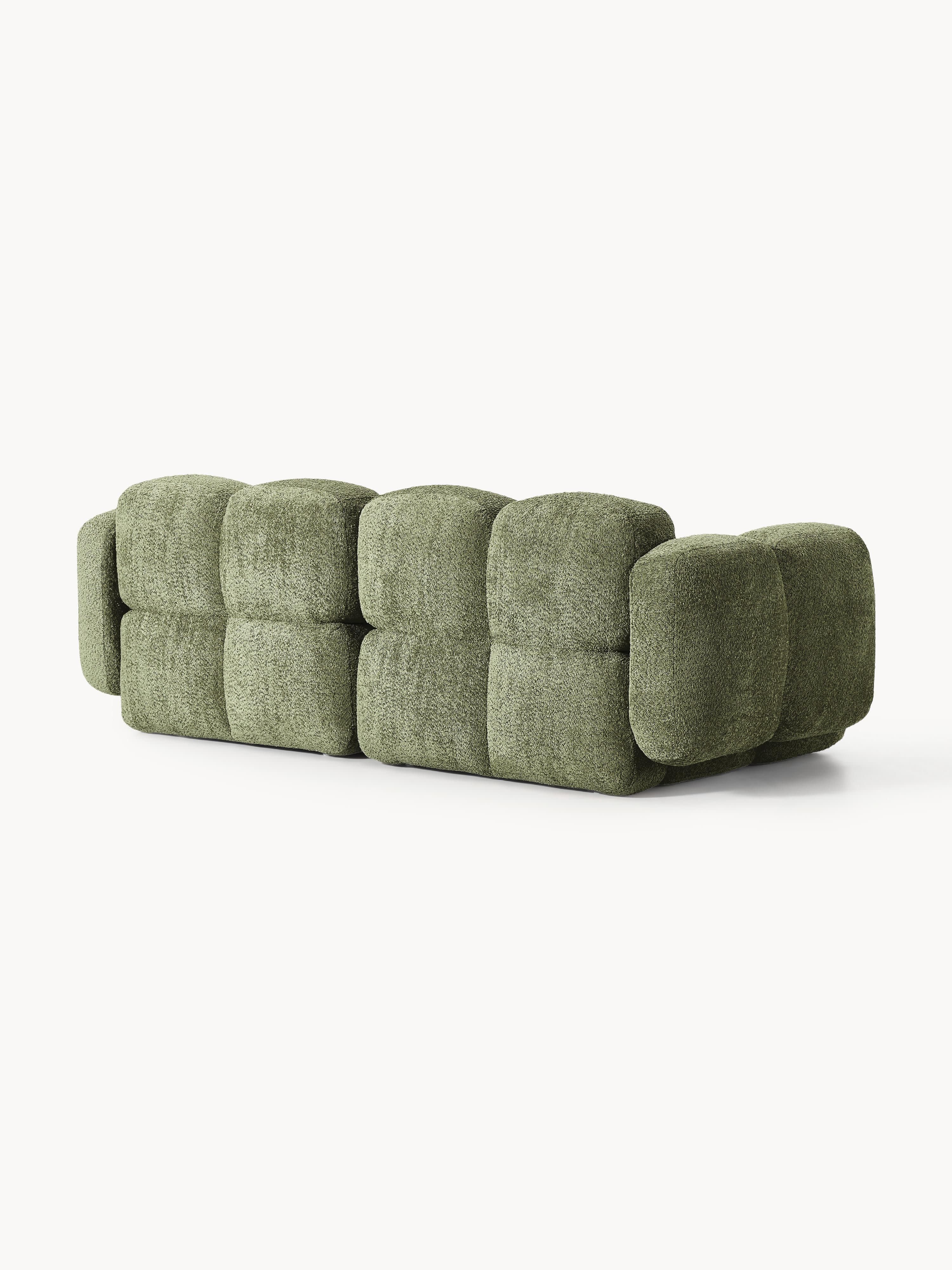 Modulares Sofa Tayla (3-Sitzer) aus Teddy-Bouclé