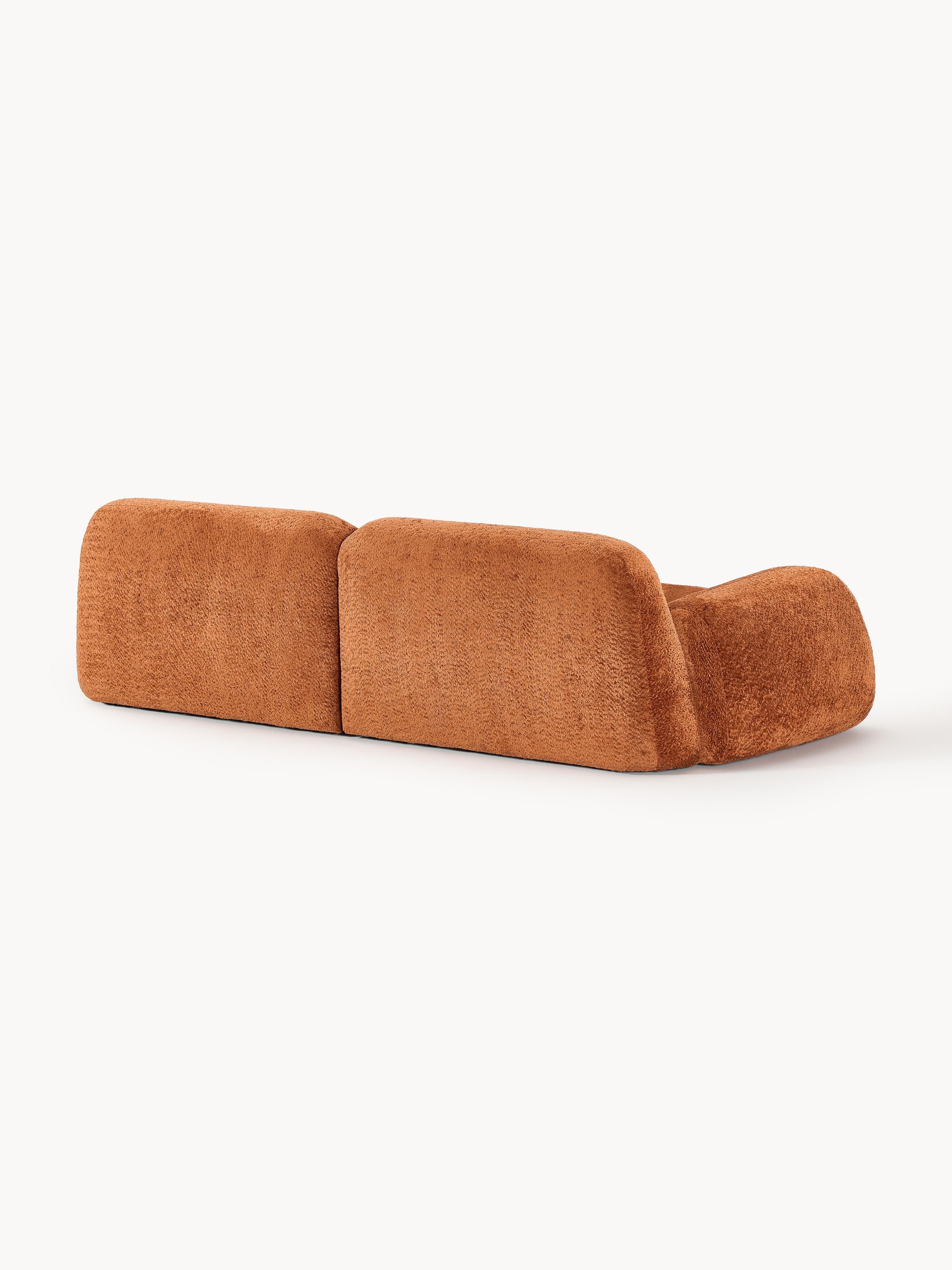 Modulares Teddy-Bouclé-Sofa Wolke (3-Sitzer)