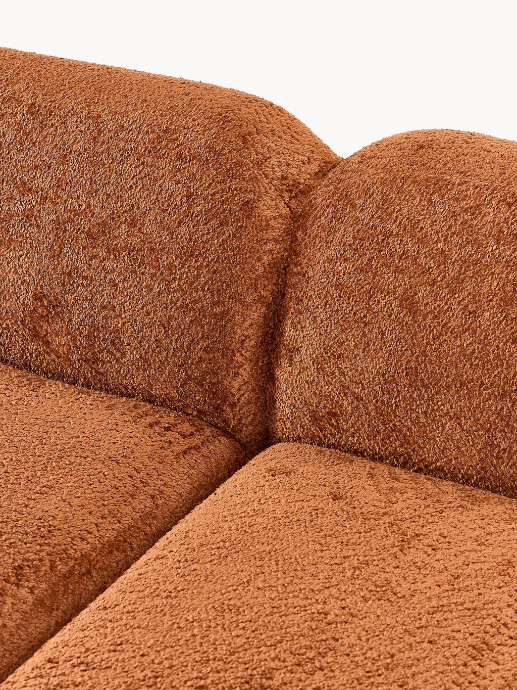Modulares Teddy-Bouclé-Sofa Wolke (3-Sitzer)