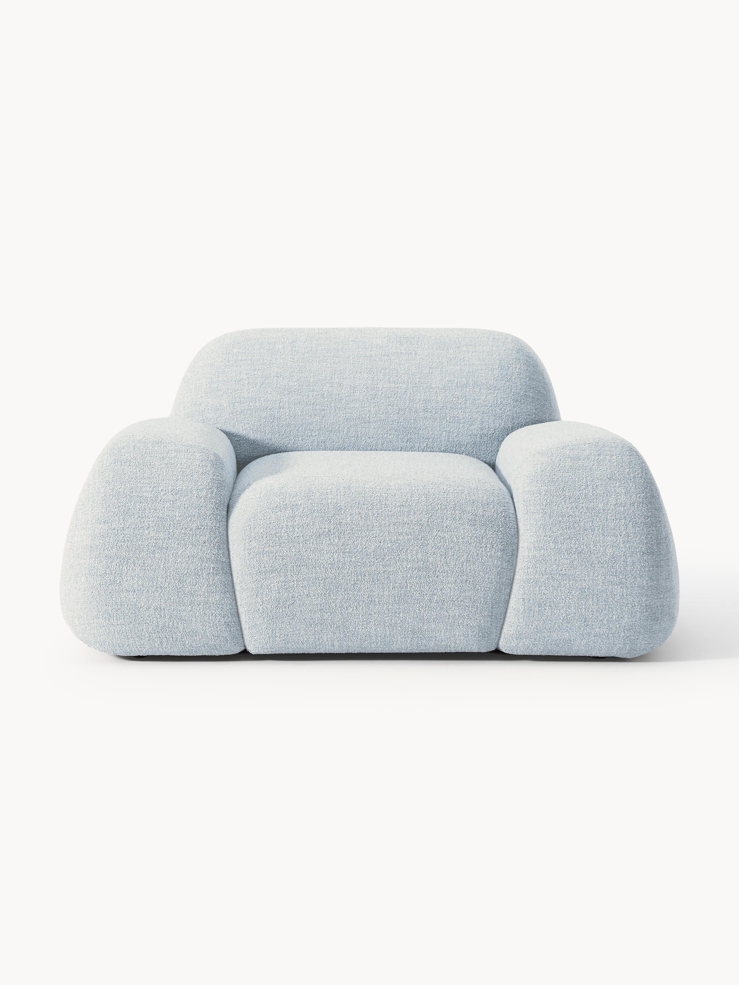 Bouclé-Loungesessel Wolke