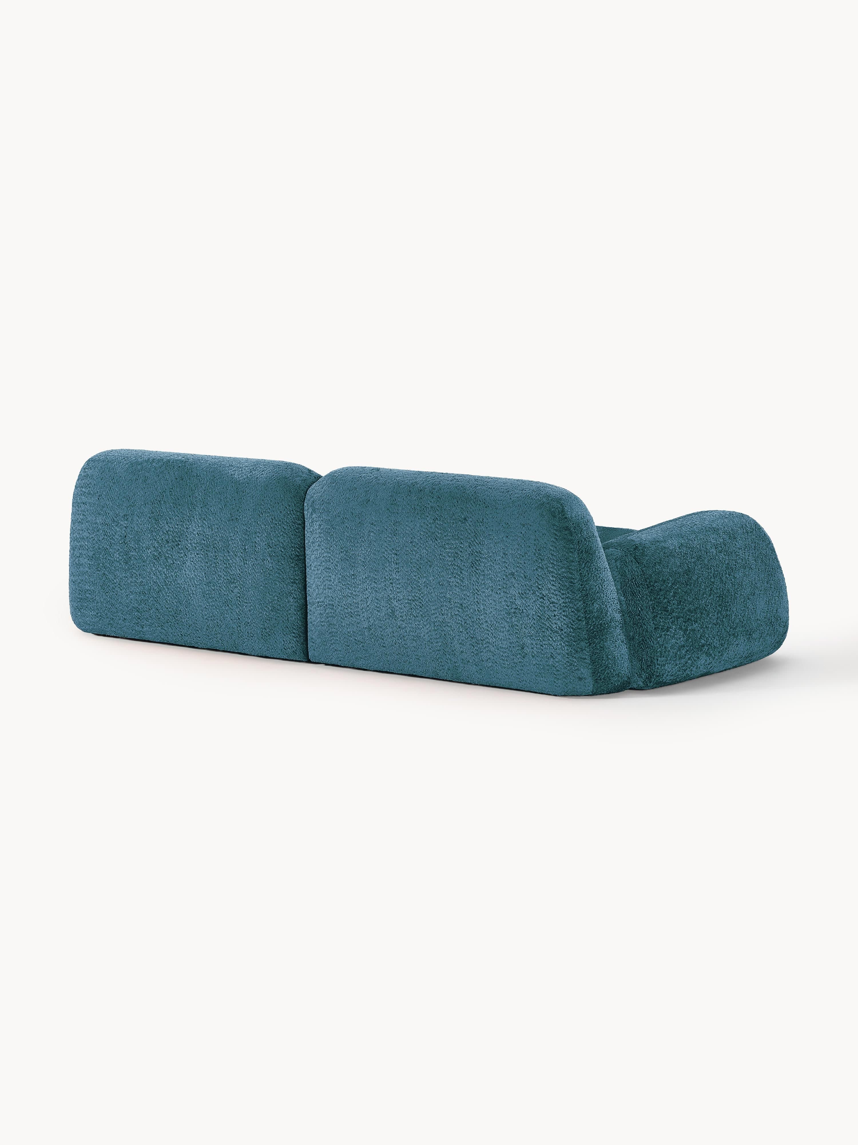 Modulares Teddy-Bouclé-Sofa Wolke (3-Sitzer)