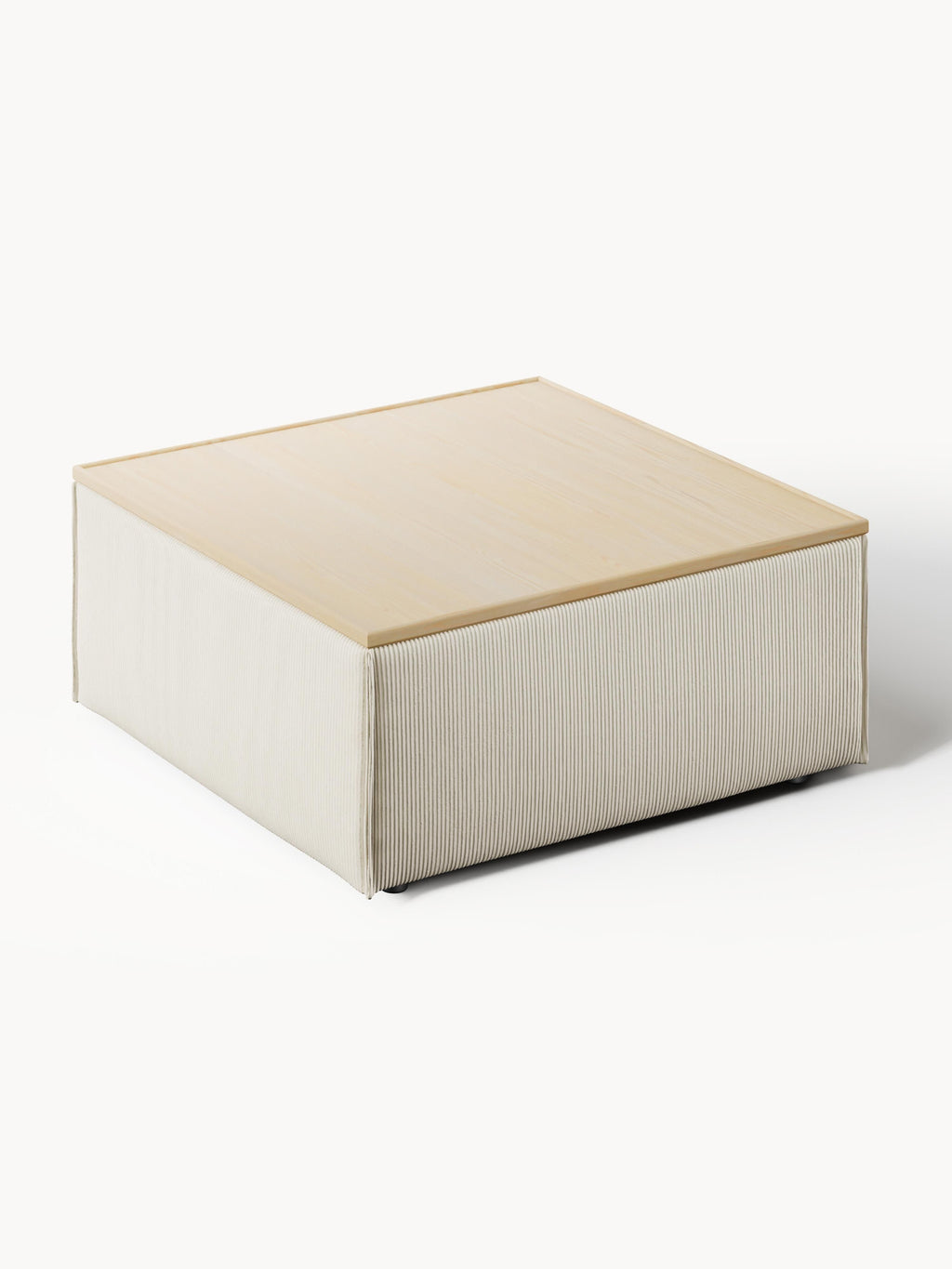 Sofa-Hocker Lennon aus Cord mit Stauraum