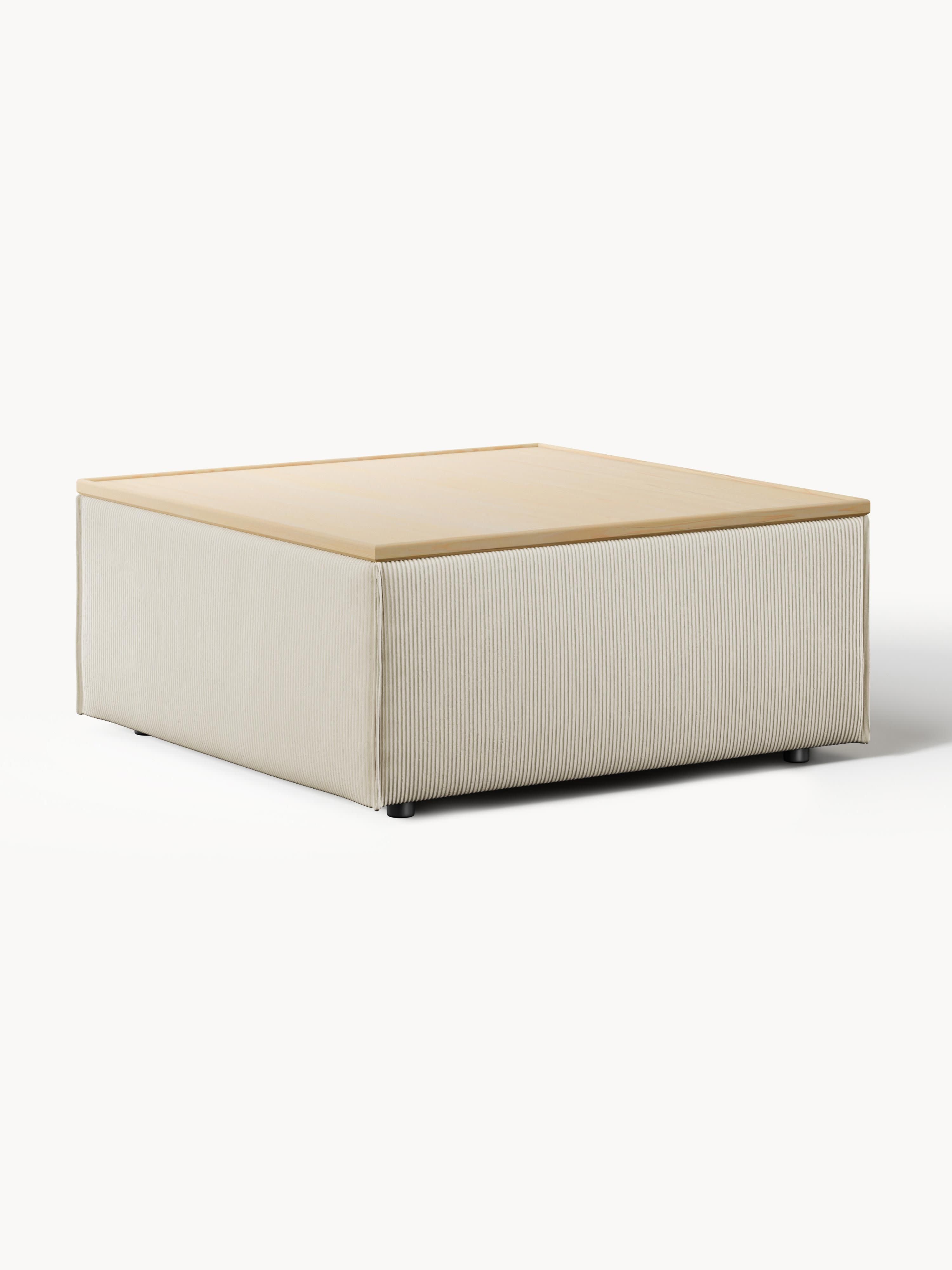 Galeriebild 1 - Sofa-Hocker Lennon aus Cord mit Stauraum
