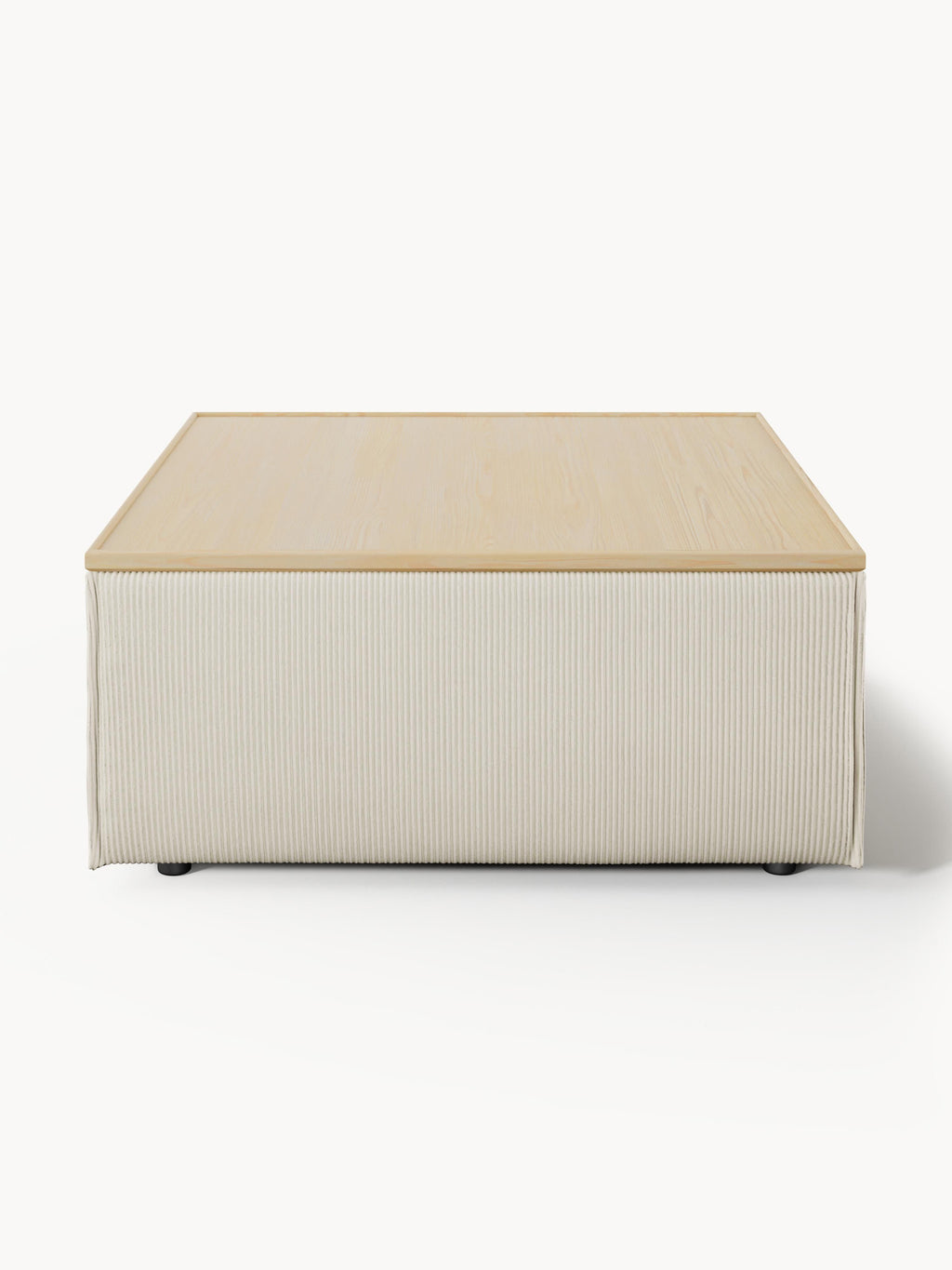 Sofa-Hocker Lennon aus Cord mit Stauraum