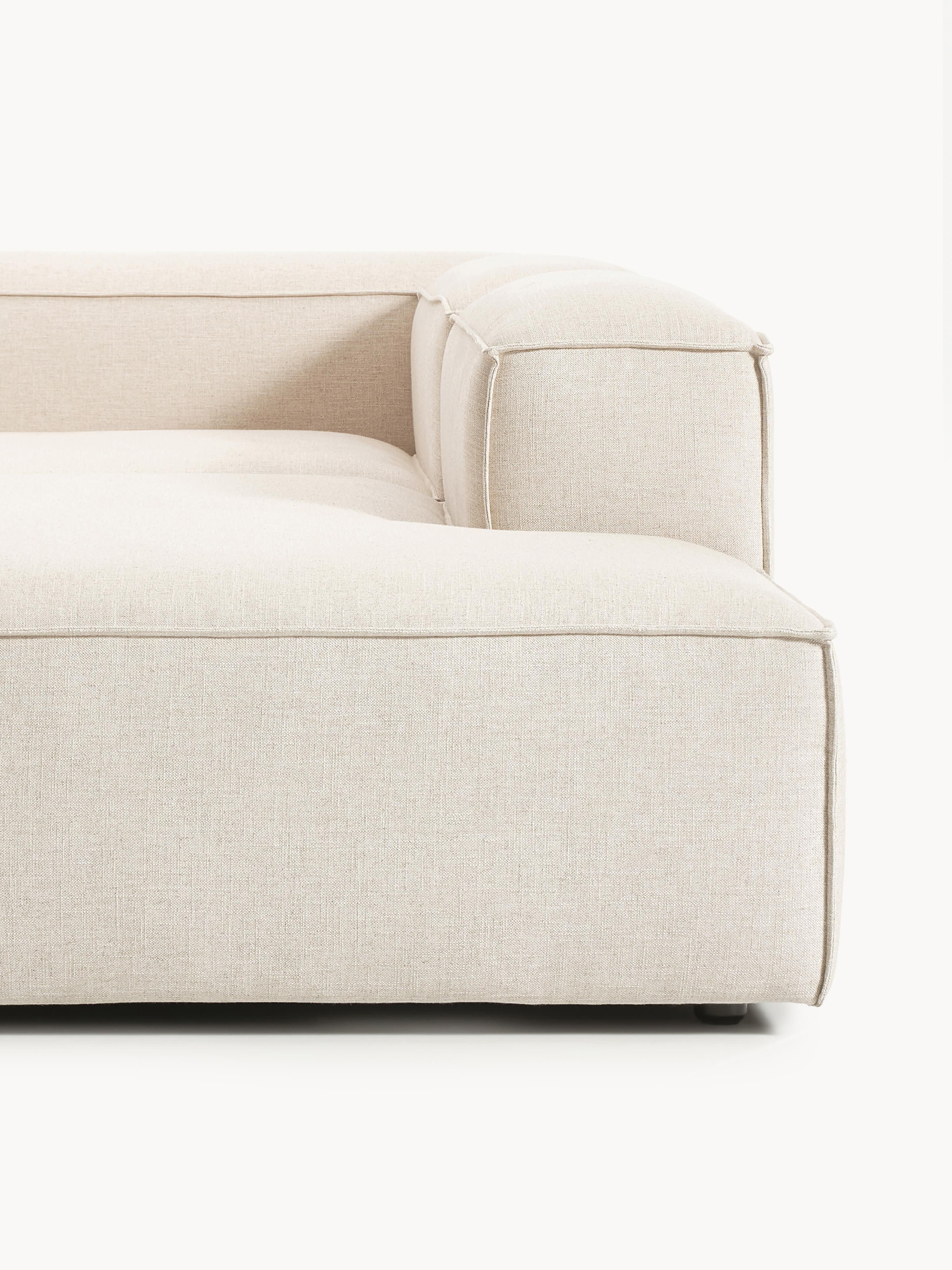 Modulares XL Sofa Lennon aus Leinen-Mix