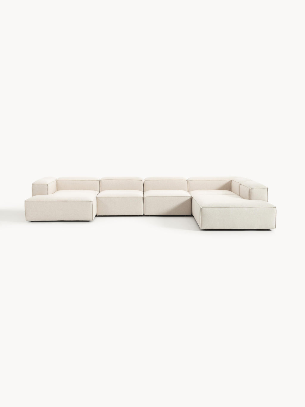 Modulares XL Sofa Lennon aus Leinen-Mix