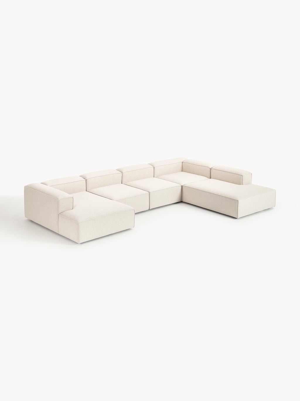 Galeriebild 1 - Modulares XL Sofa Lennon aus Leinen-Mix