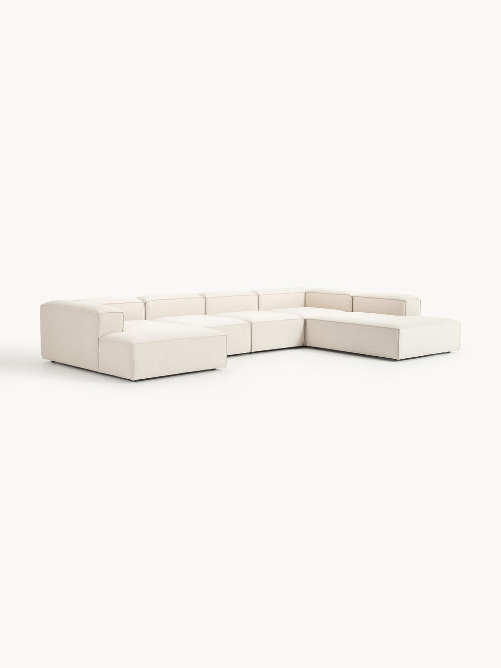 Modulares XL Sofa Lennon aus Leinen-Mix