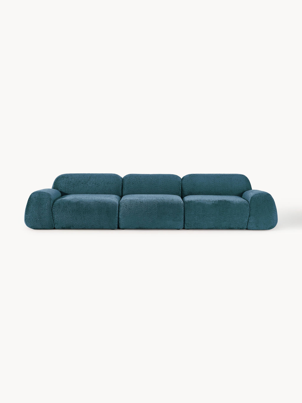 Galeriebild 1 - Modulares Teddy-Bouclé-Sofa Wolke (4-Sitzer)
