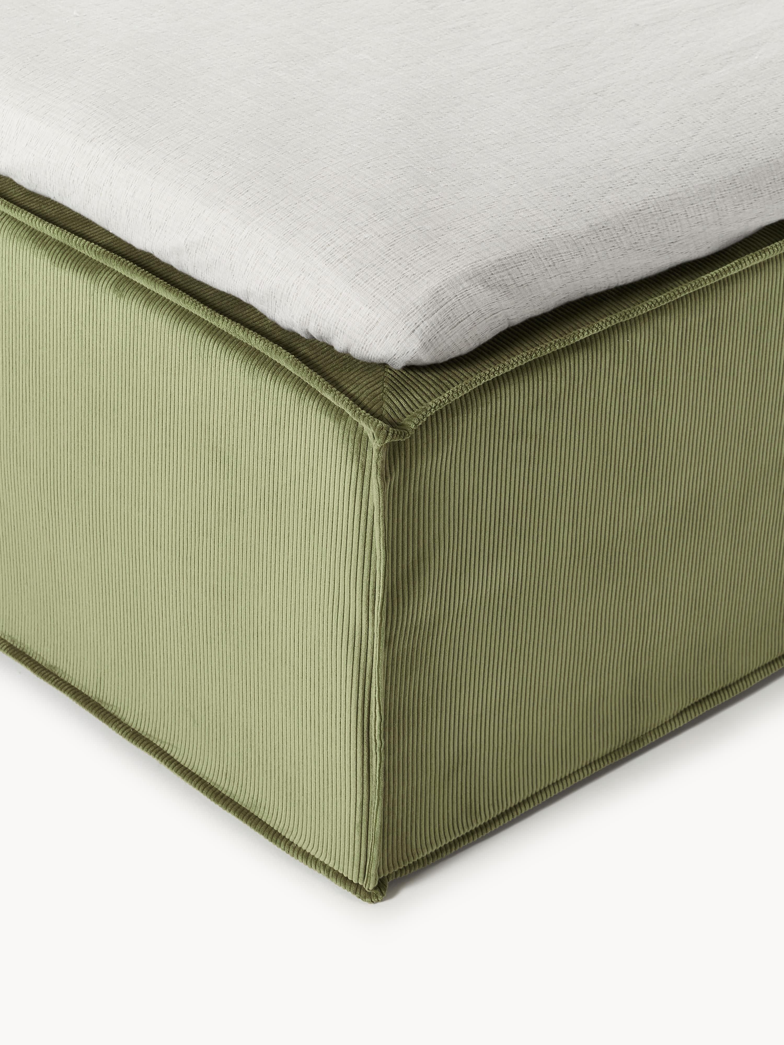 Cord-Boxspringbett Lennon