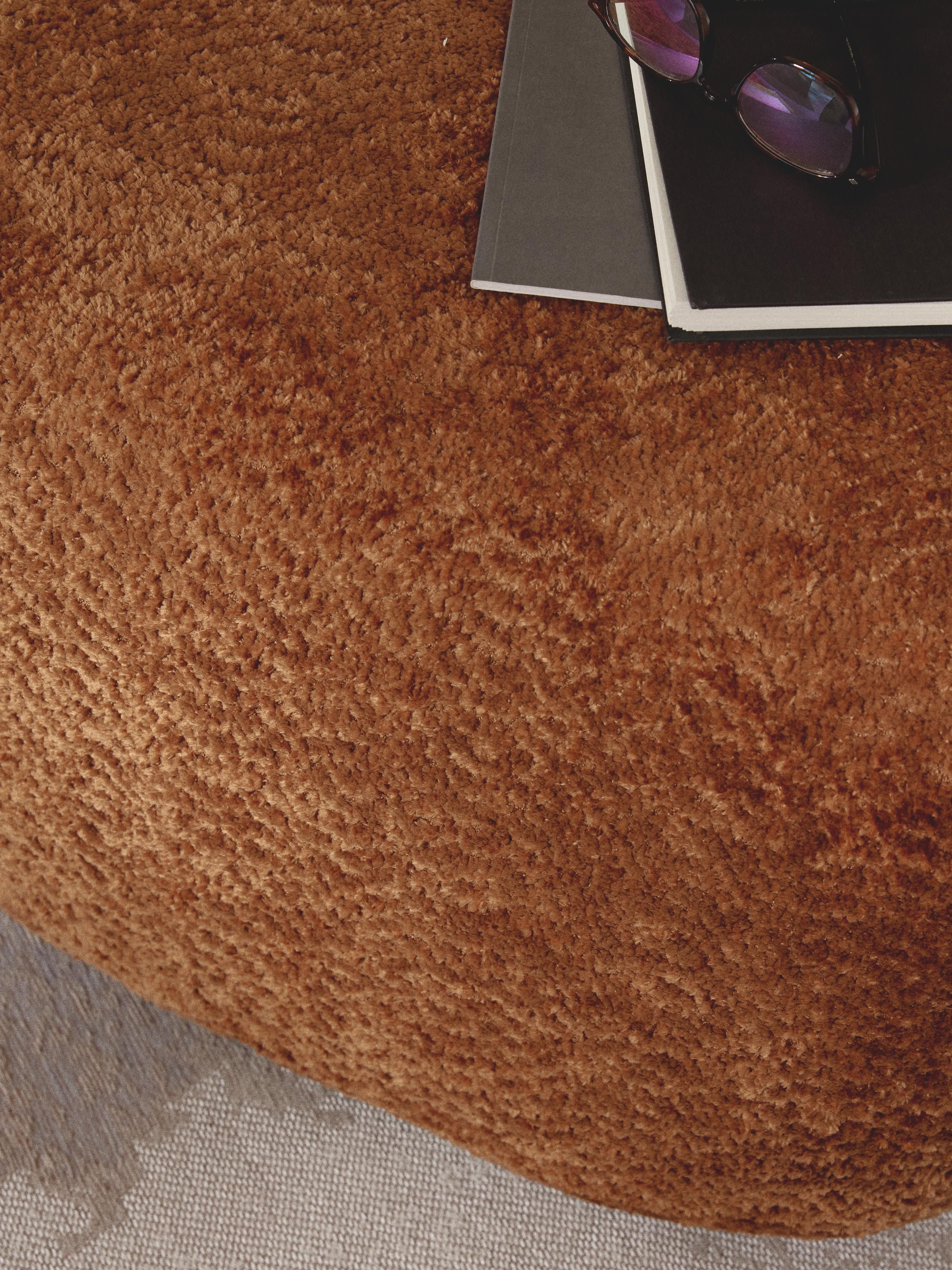 Sofa-Hocker Wolke aus Teddy-Bouclé