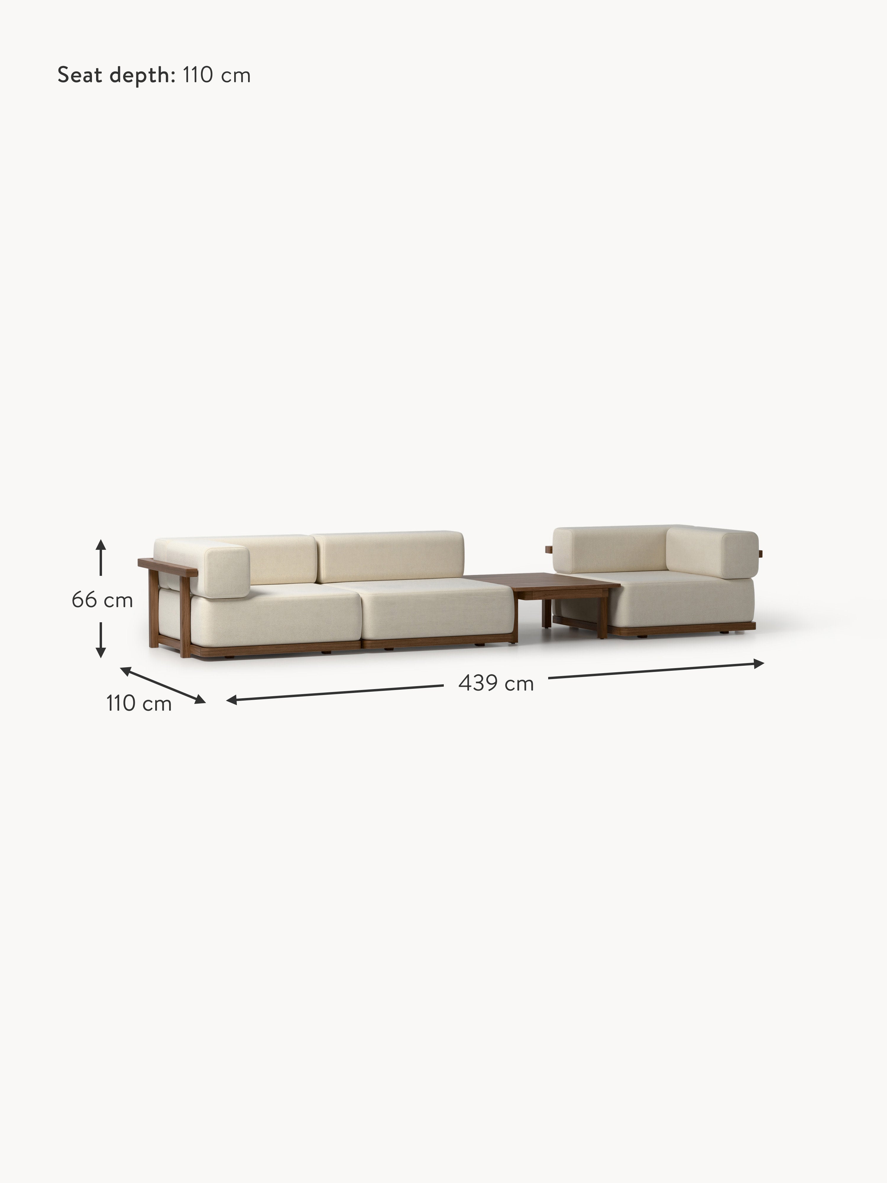 Garten-Lounge-Set Matheus aus Akazienholz, 3er-Set