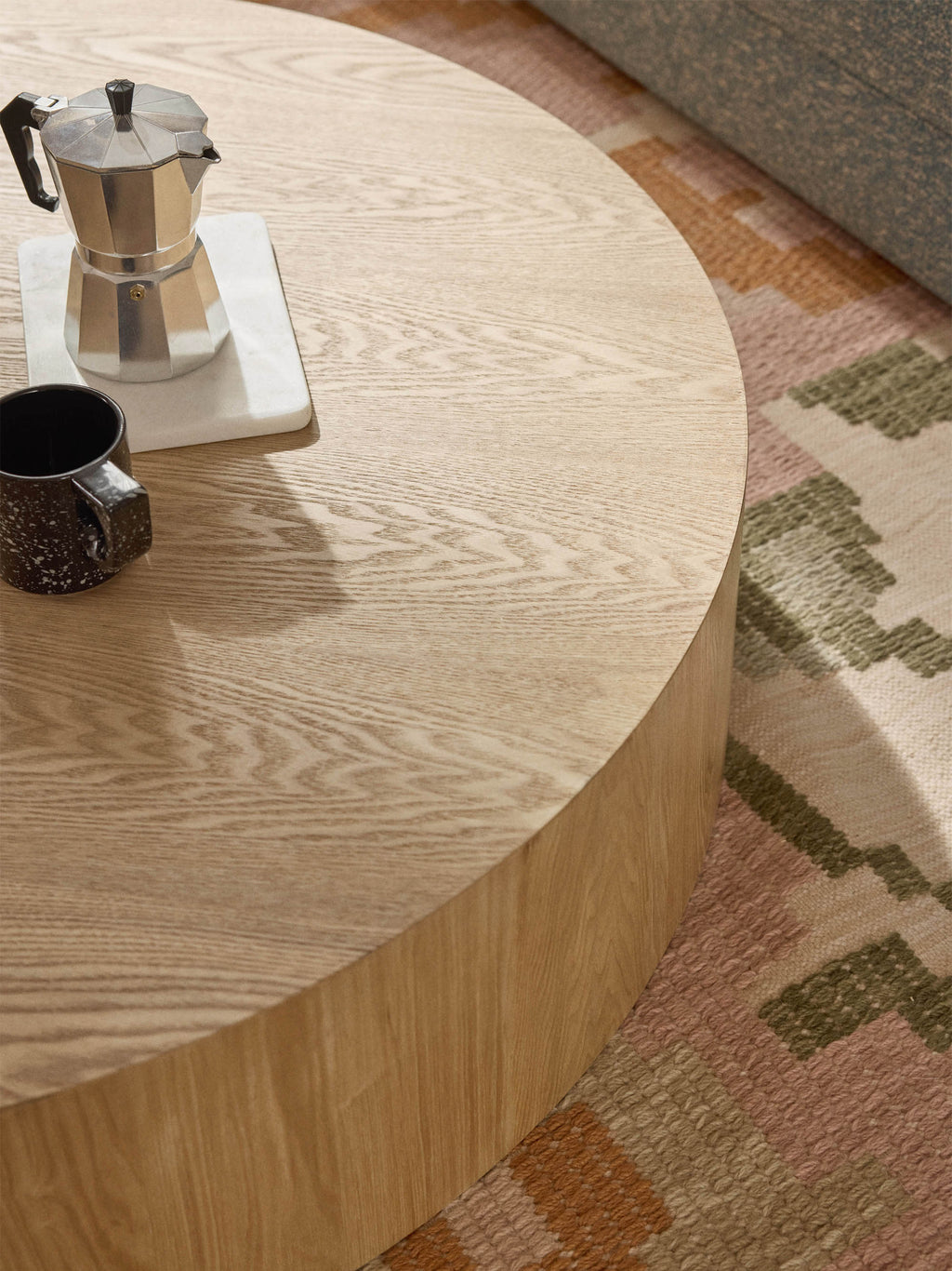 Runder XL Holz-Couchtisch Dan