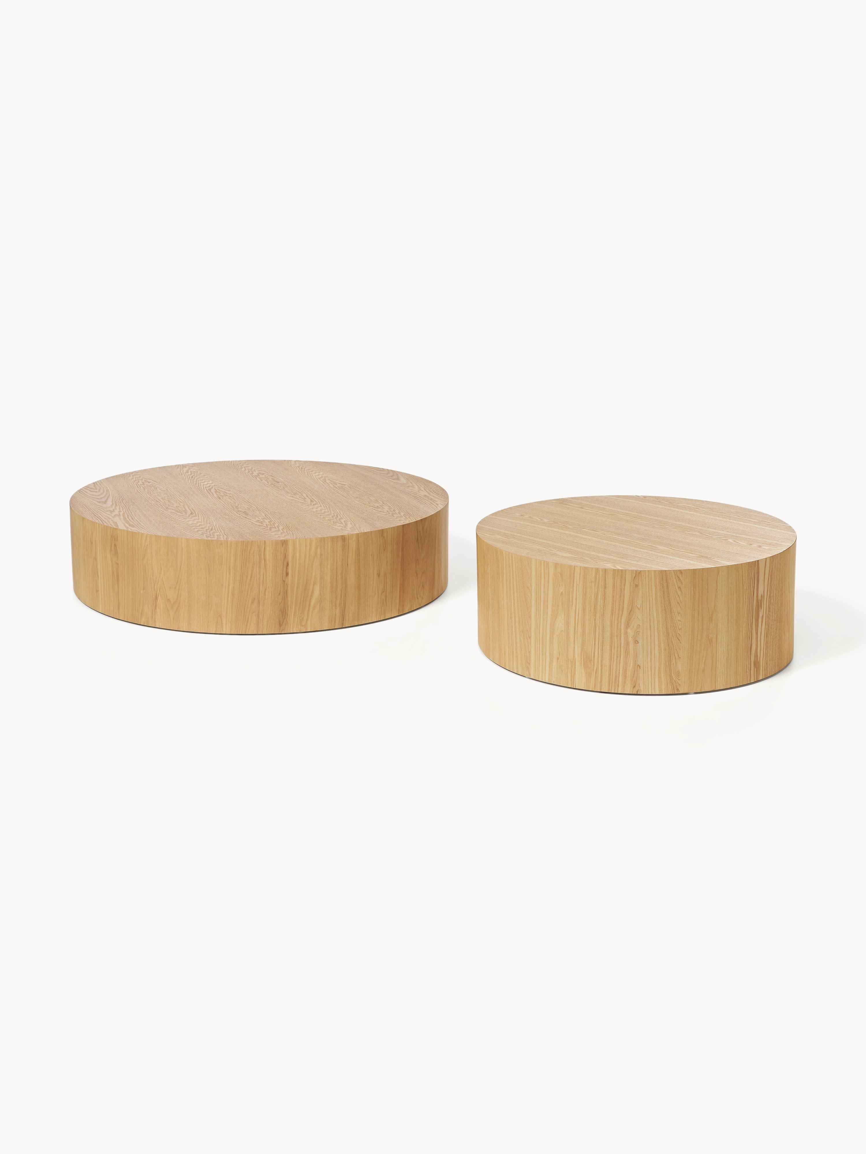 Runder XL Holz-Couchtisch Dan