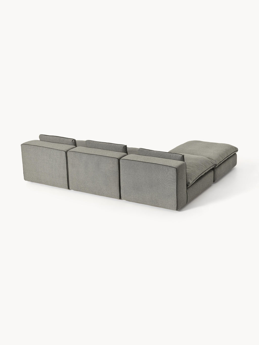 Modulares XL-Sofa Felix mit Hocker (links/rechts)
