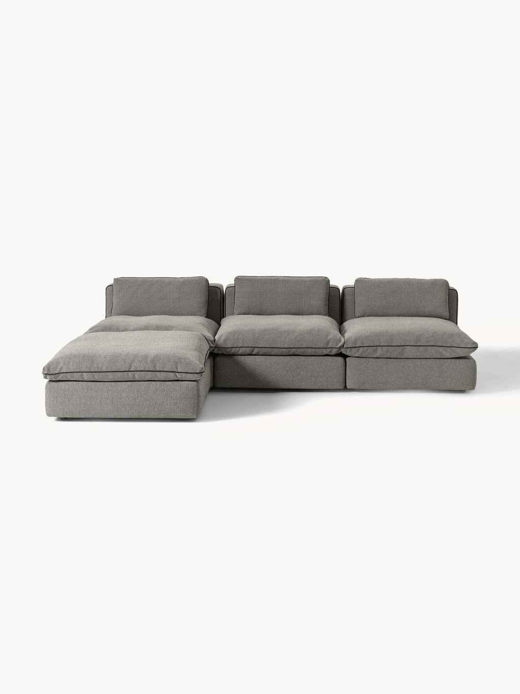 Galeriebild 1 - Modulares XL-Sofa Felix mit Hocker (links/rechts)