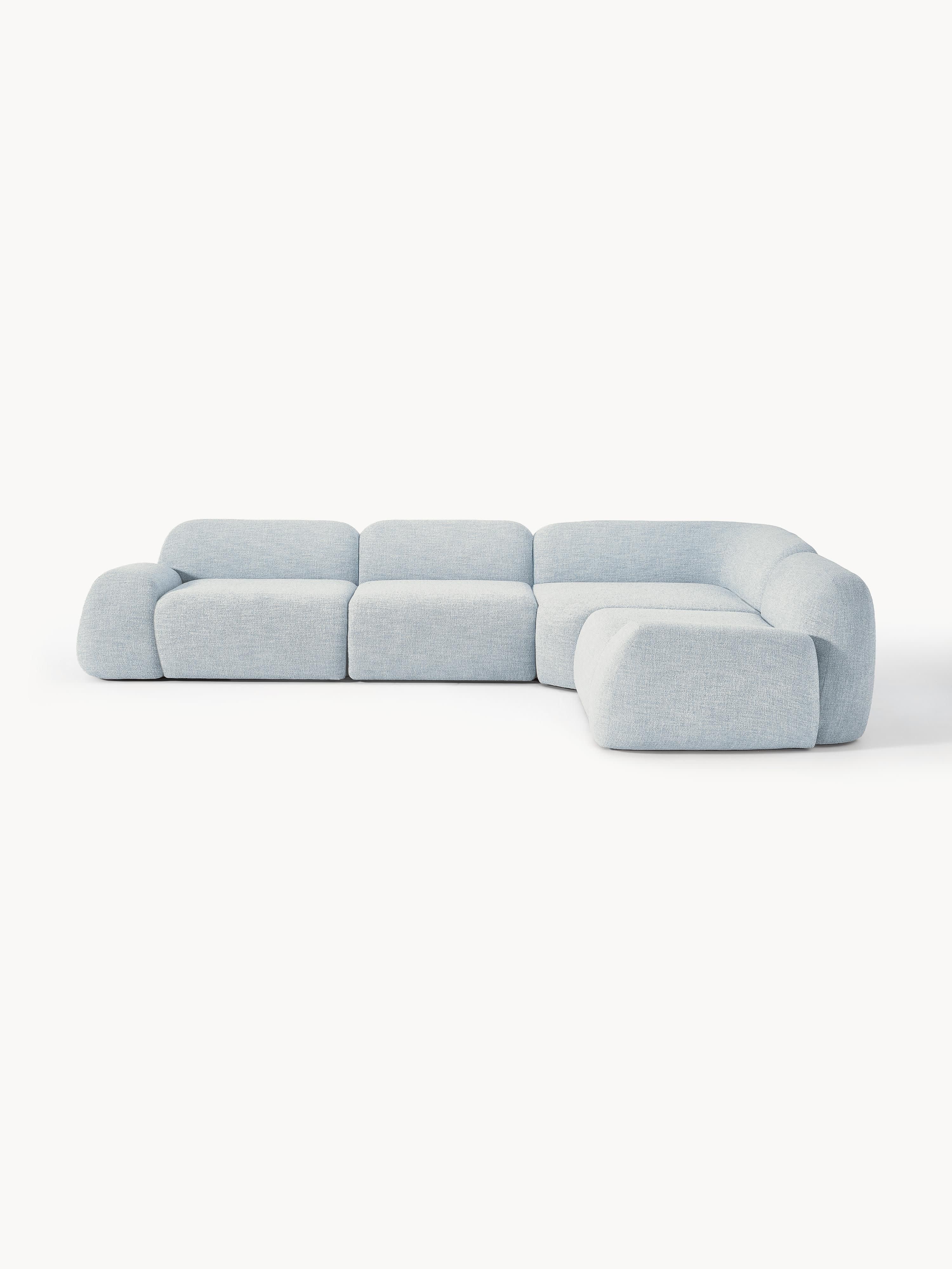Galeriebild 1 - Modulares Bouclé-Ecksofa Wolke (4-Sitzer)
