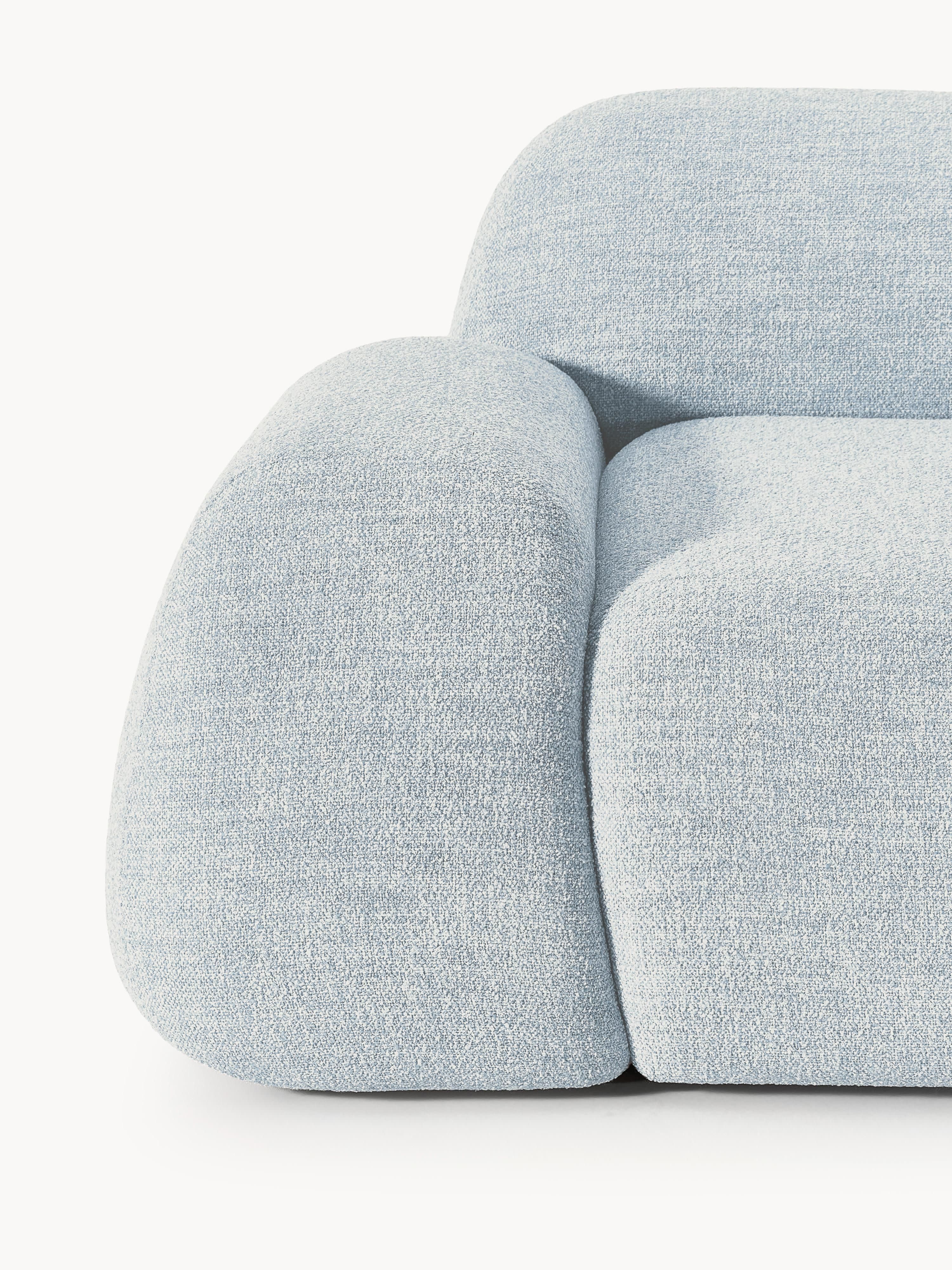 Modulares Bouclé-Ecksofa Wolke (4-Sitzer)