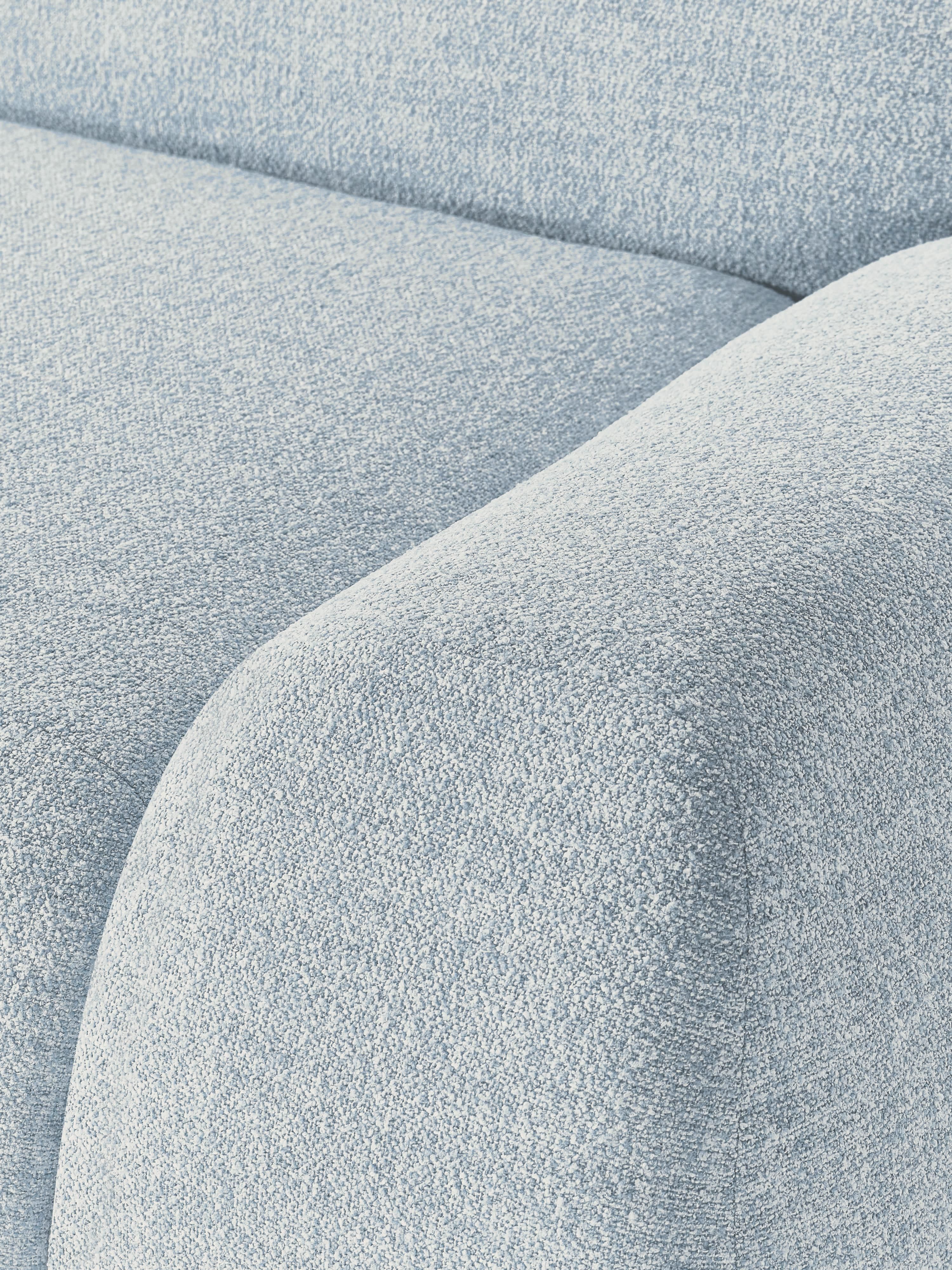 Modulares Bouclé-Ecksofa Wolke (4-Sitzer)