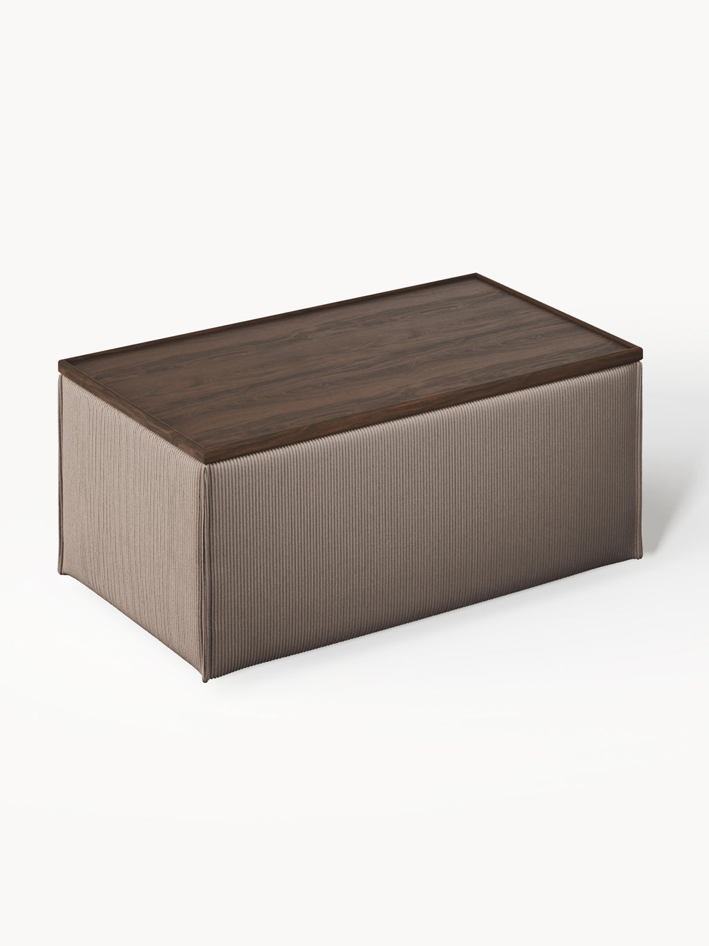 Sofa-Hocker Lennon aus Cord mit Stauraum