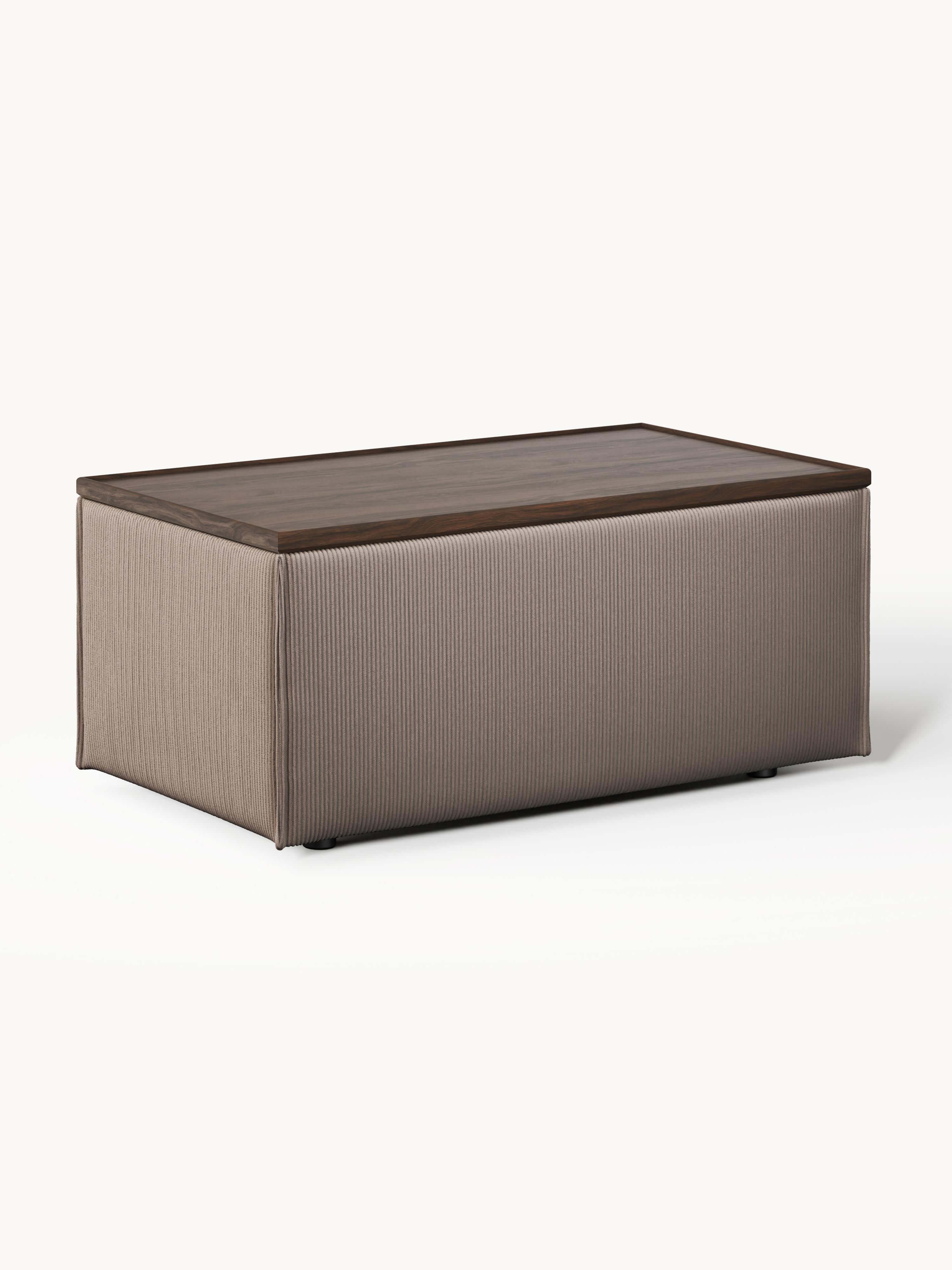 Galeriebild 1 - Sofa-Hocker Lennon aus Cord mit Stauraum