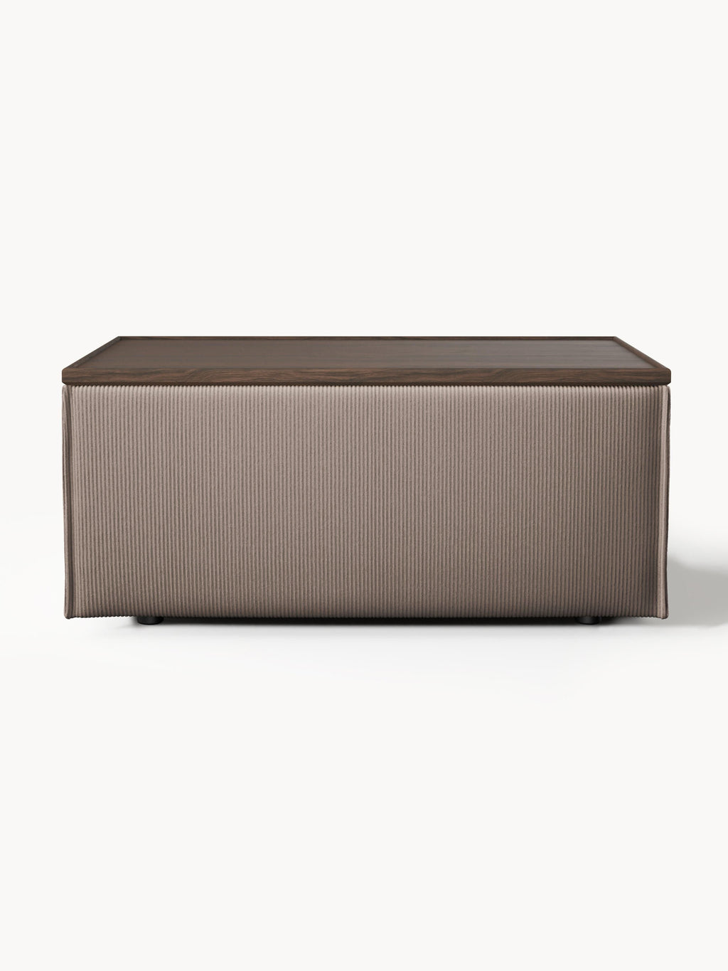 Sofa-Hocker Lennon aus Cord mit Stauraum