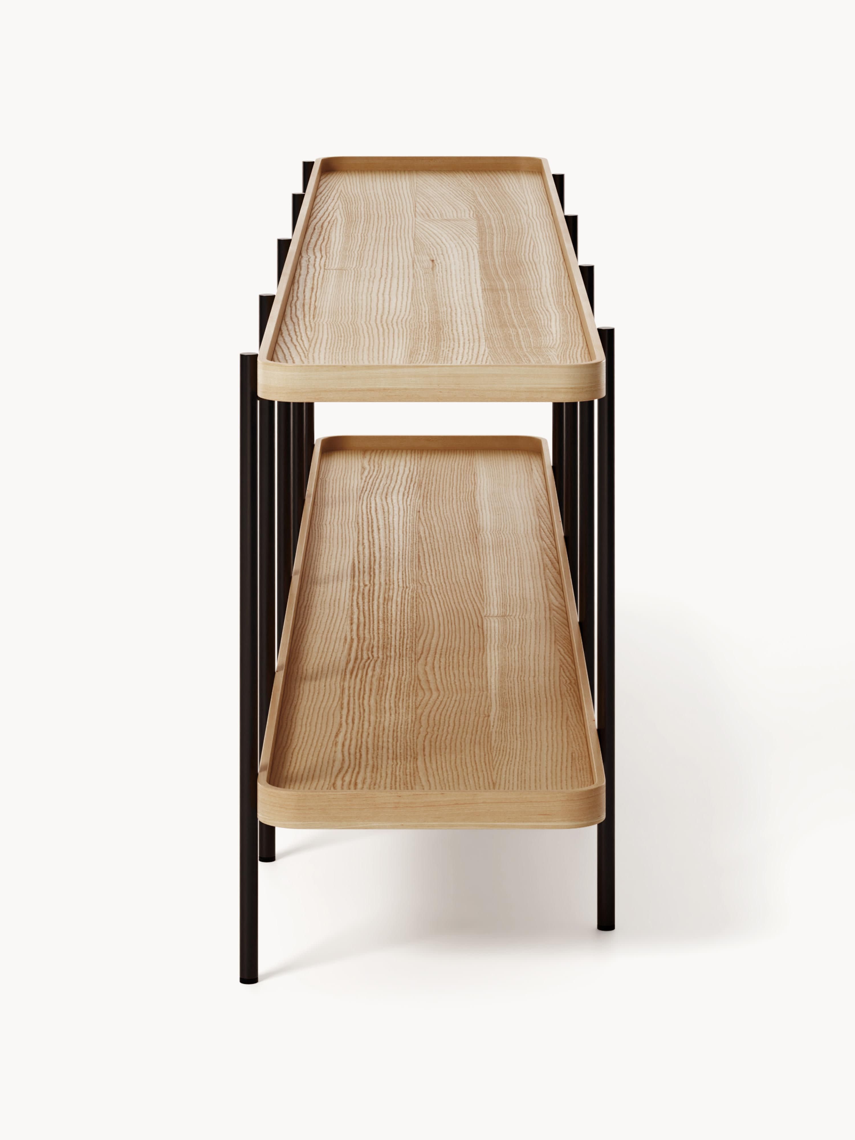 Niedriges Holz-Regal Renee