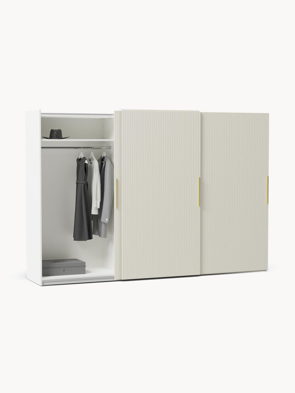 Modularer Schwebetürenschrank Simone, 300 cm Breite, in verschiedenen Größen
