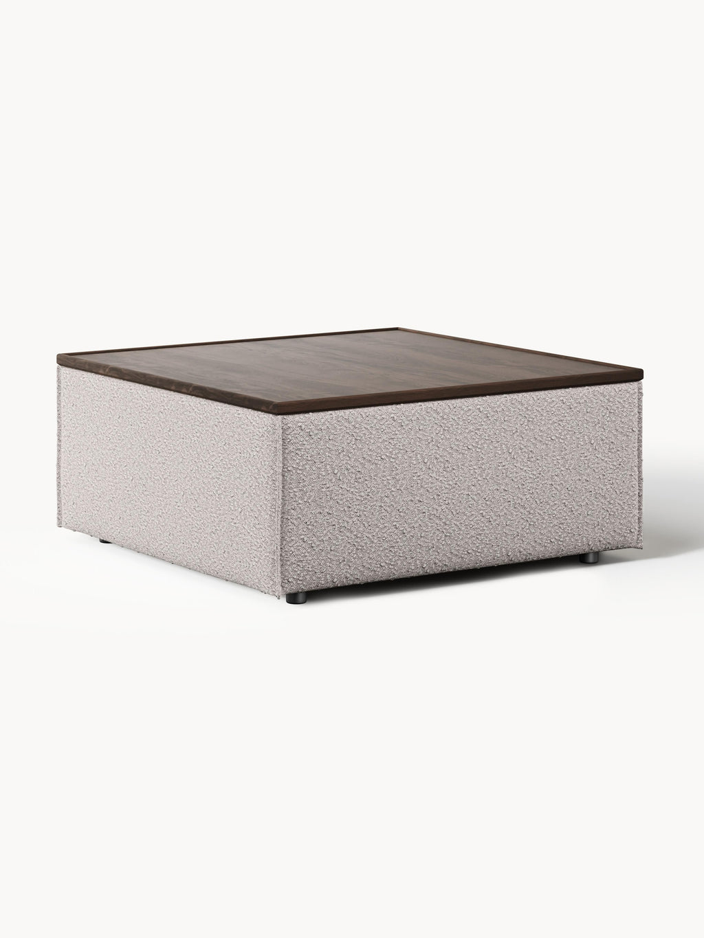 Galeriebild 1 - Sofa-Hocker Lennon aus Bouclé mit Stauraum