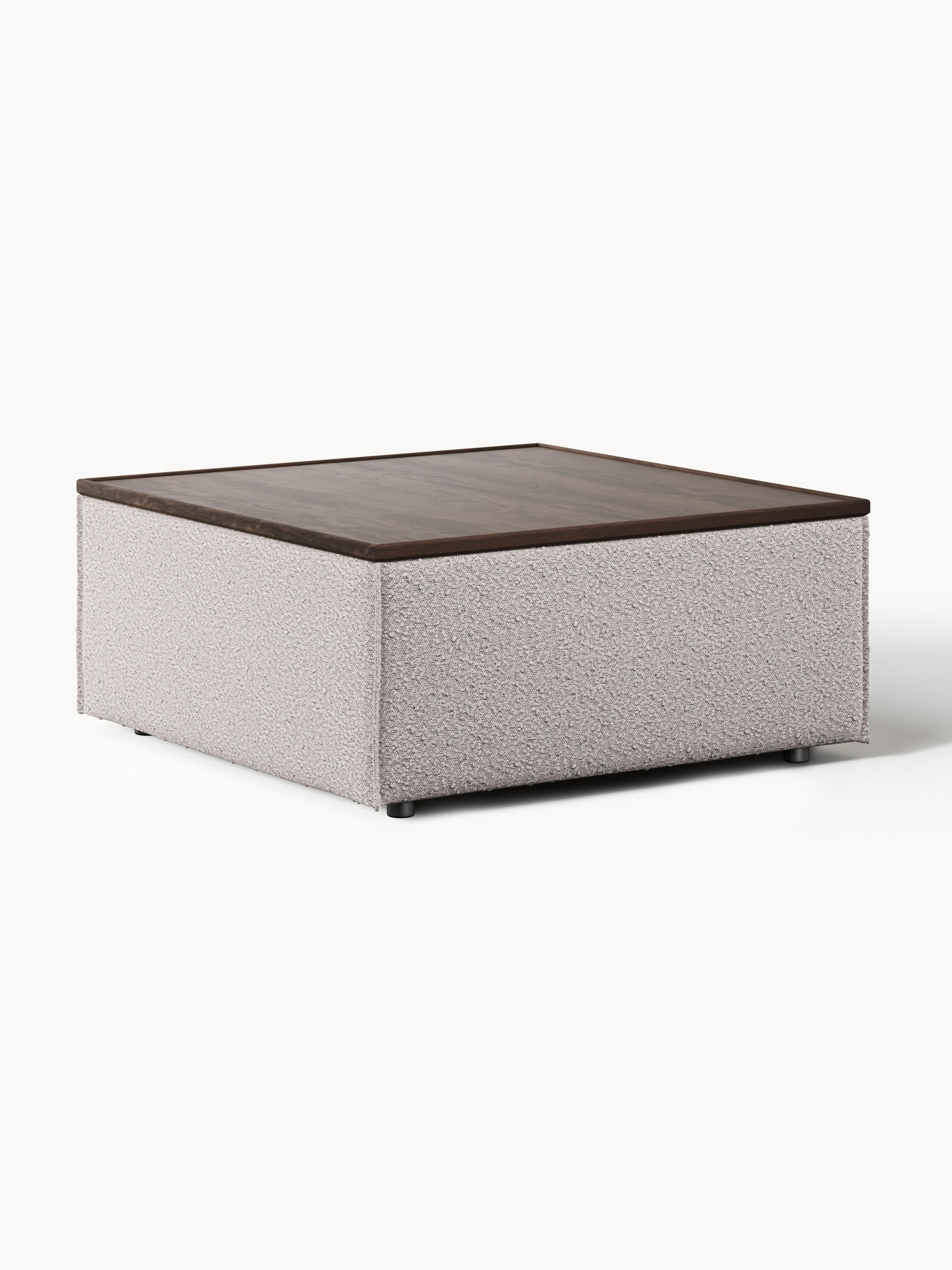 Galeriebild 1 - Sofa-Hocker Lennon aus Bouclé mit Stauraum