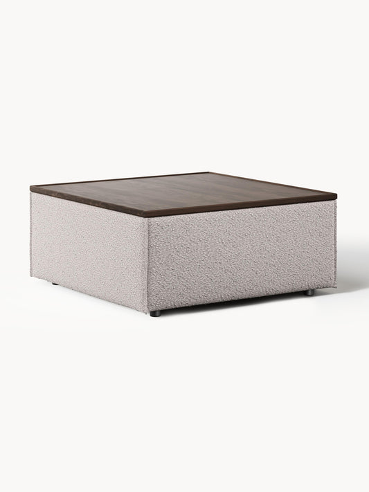 Galeriebild 1 - Sofa-Hocker Lennon aus Bouclé mit Stauraum