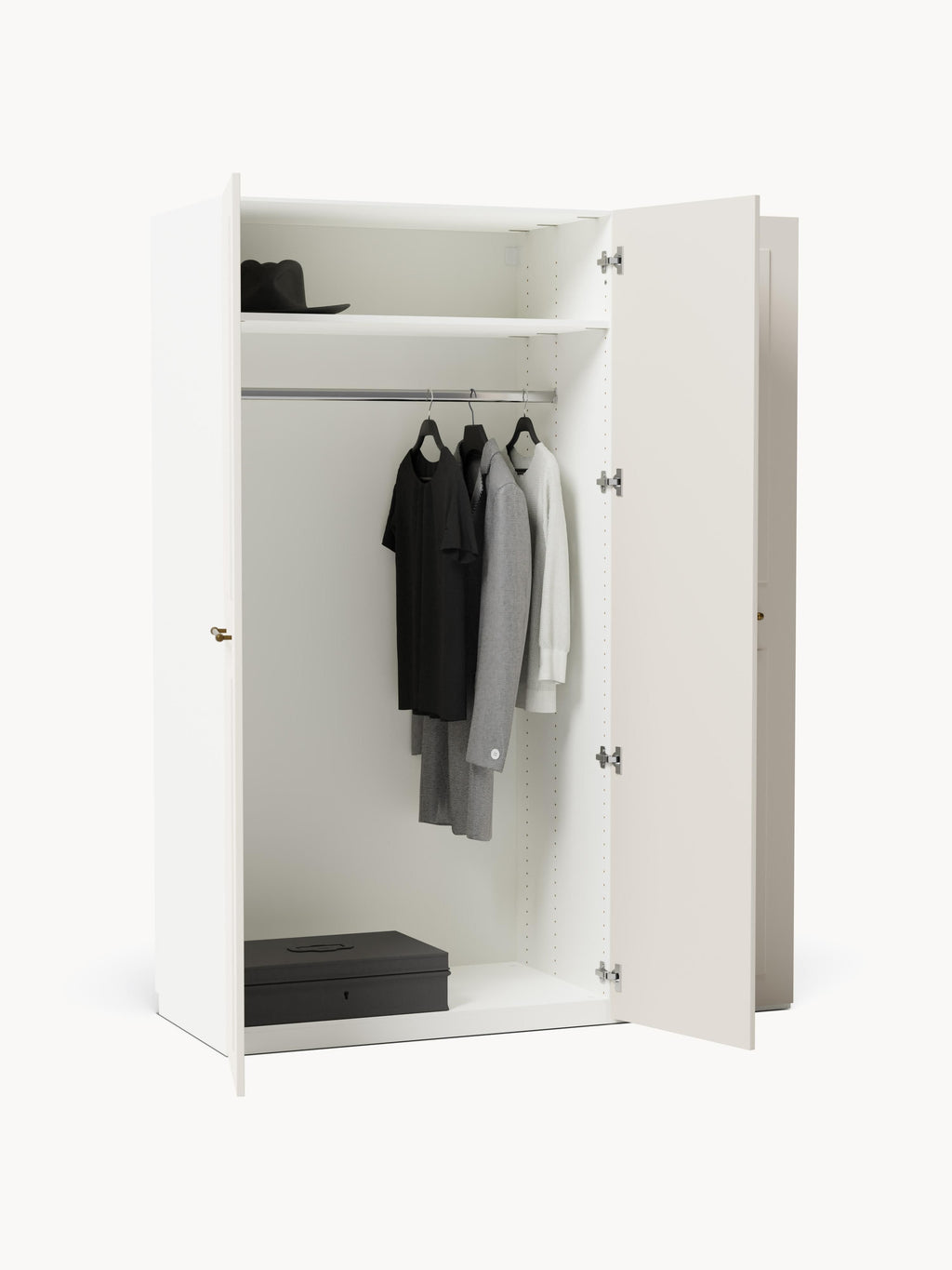 Modularer Drehtürenschrank Charlotte, 150 cm Breite, in verschiedenen Größen