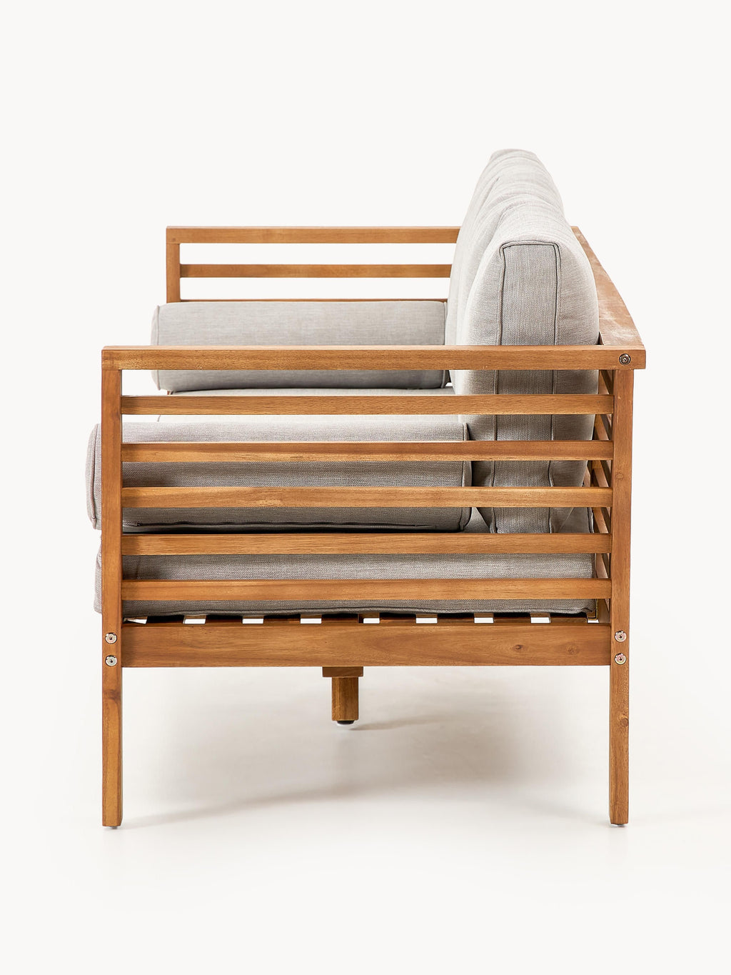 Garten-Loungesofa Bo (3-Sitzer) aus Akazienholz