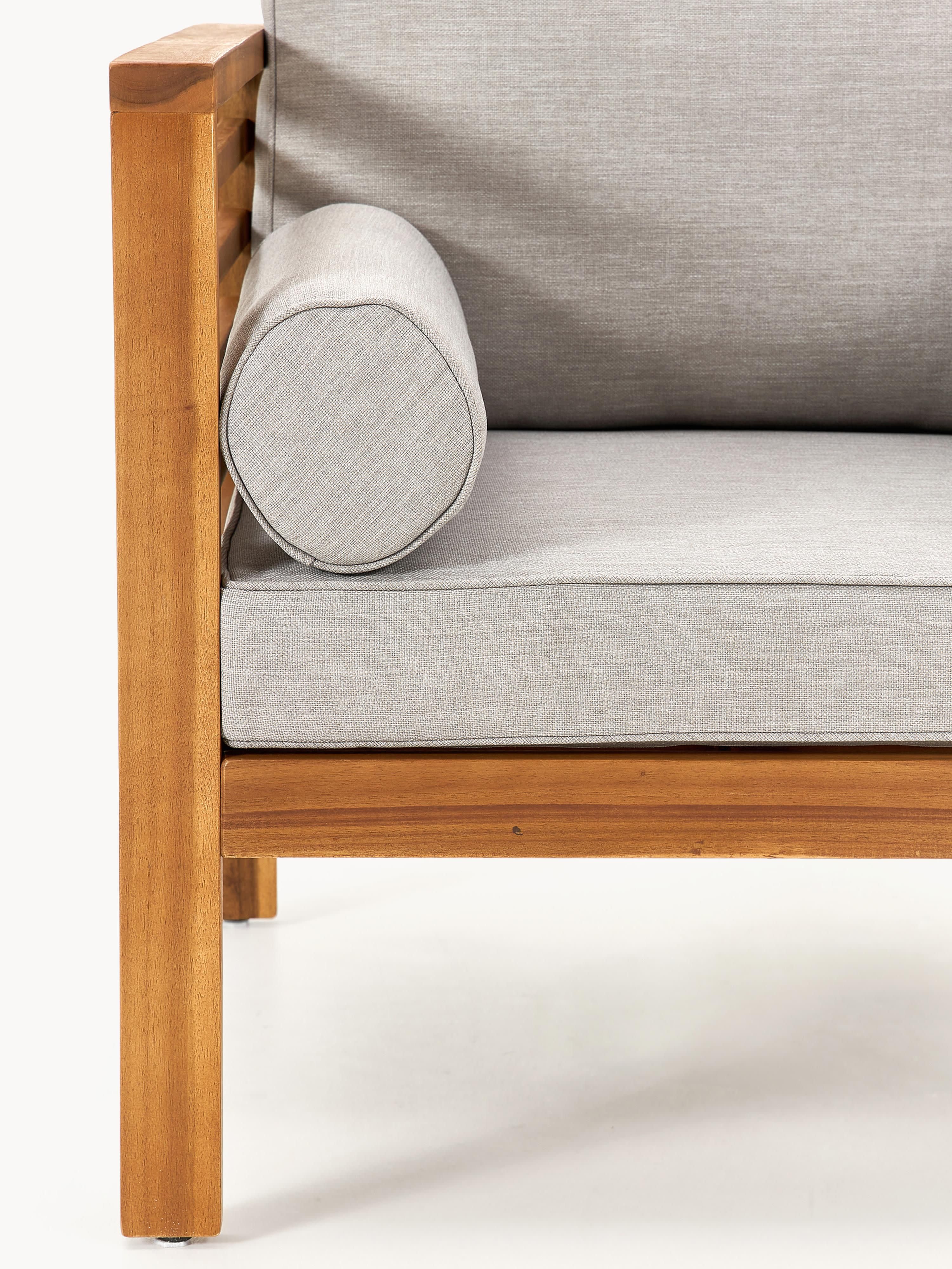 Garten-Loungesofa Bo (3-Sitzer) aus Akazienholz