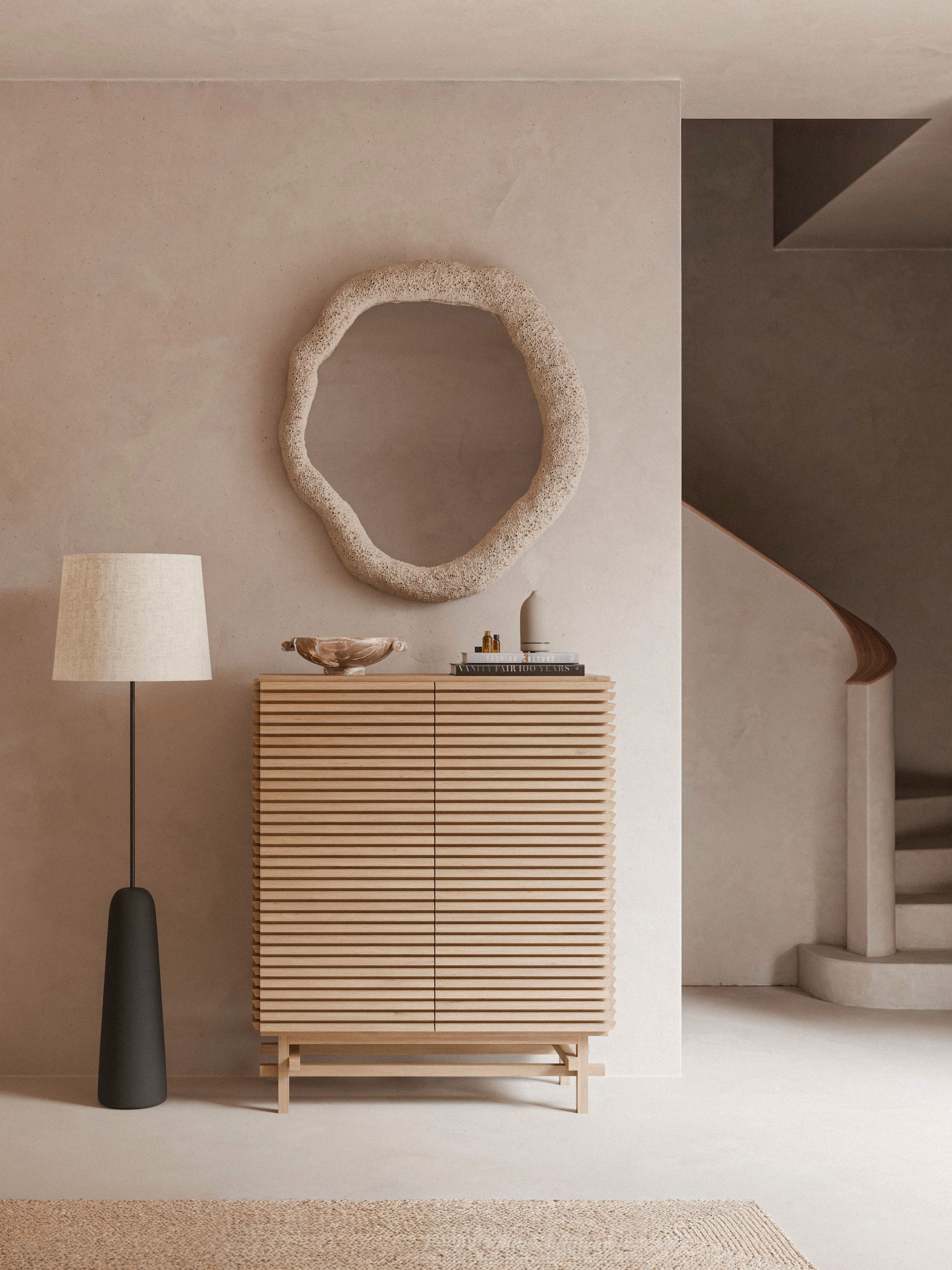 Highboard Pierce aus Eichenholz