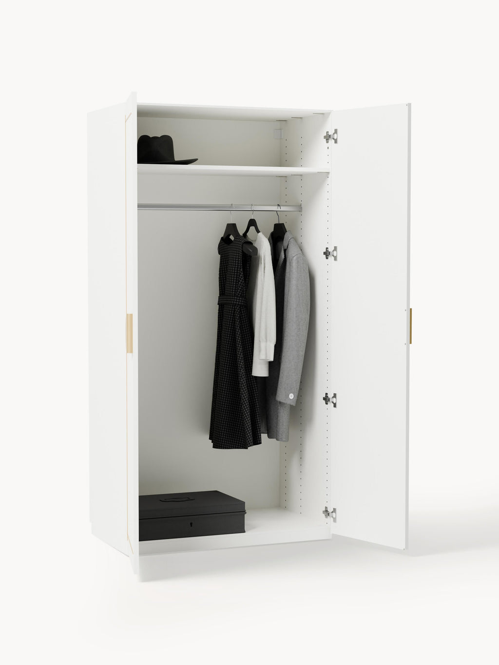 Modularer Drehtürenschrank Denise, 100 cm Breite, in verschiedenen Größen