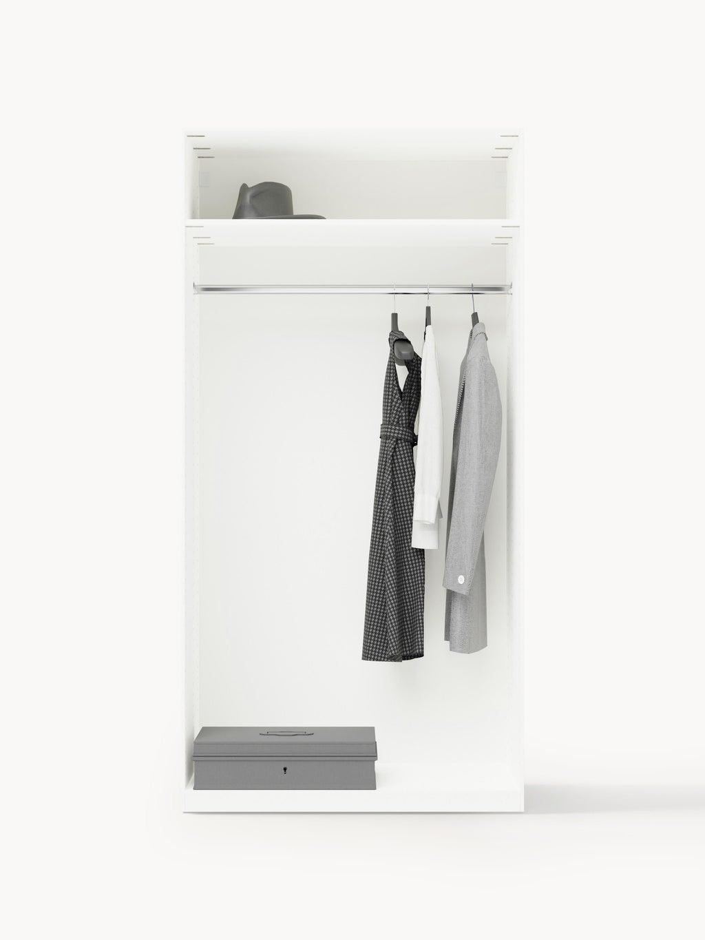 Modularer Drehtürenschrank Denise, 100 cm Breite, in verschiedenen Größen