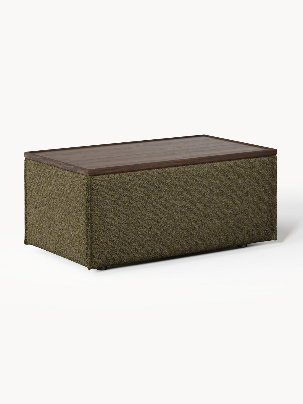 Galeriebild 1 - Sofa-Hocker Lennon aus Bouclé mit Stauraum