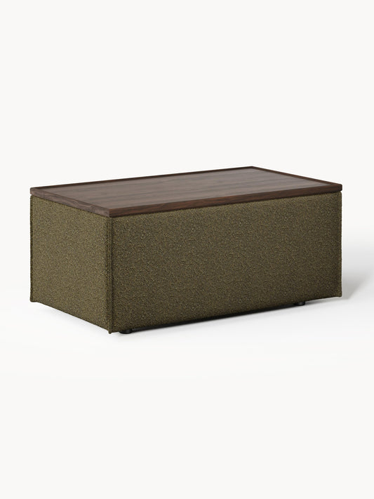 Galeriebild 1 - Sofa-Hocker Lennon aus Bouclé mit Stauraum