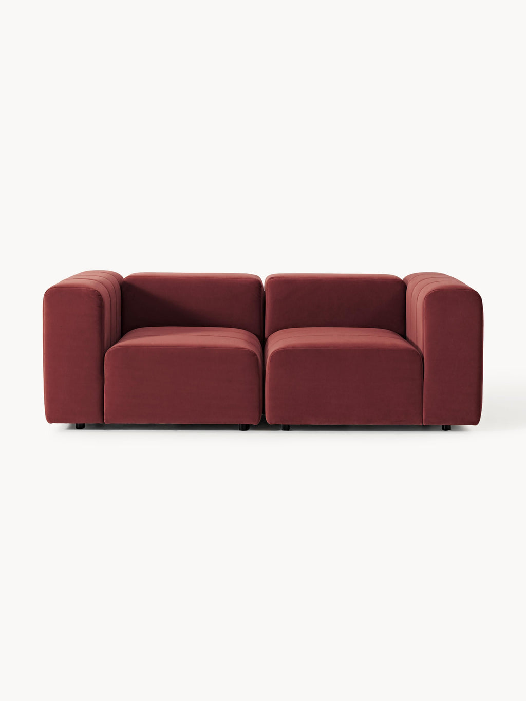 Galeriebild 1 - Modulares Samt-Sofa Lena (3-Sitzer)