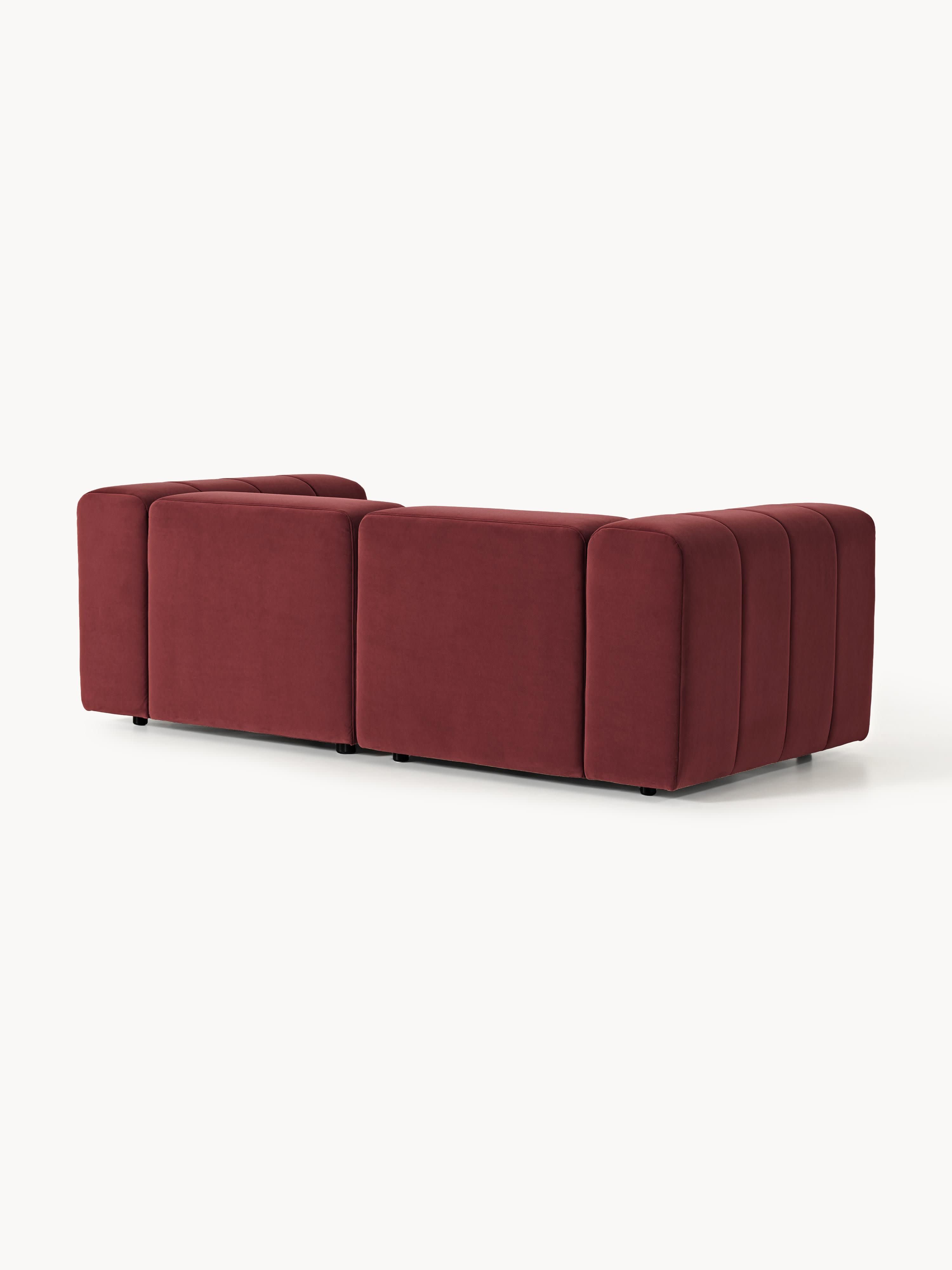 Modulares Samt-Sofa Lena (3-Sitzer)