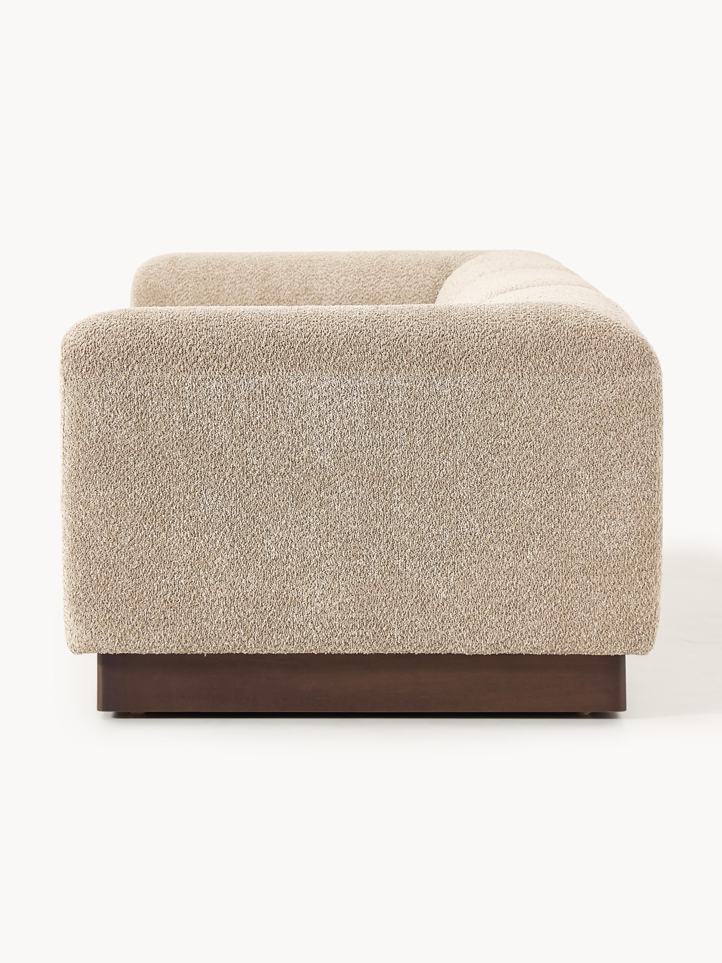 Modulares Sofa Natalie (3-Sitzer) aus Teddy-Bouclé