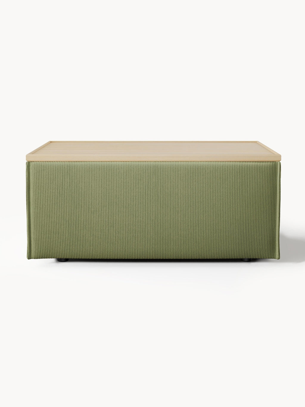 Sofa-Hocker Lennon aus Cord mit Stauraum