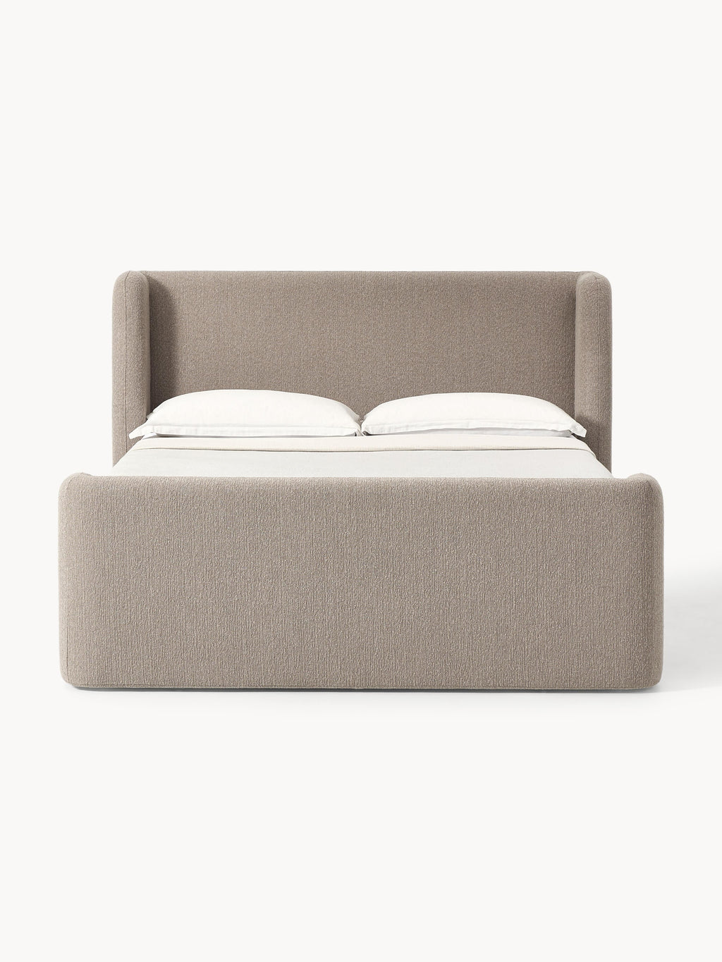 Bouclé-Boxspringbett Perla