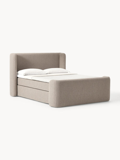 Galeriebild 1 - Bouclé-Boxspringbett Perla