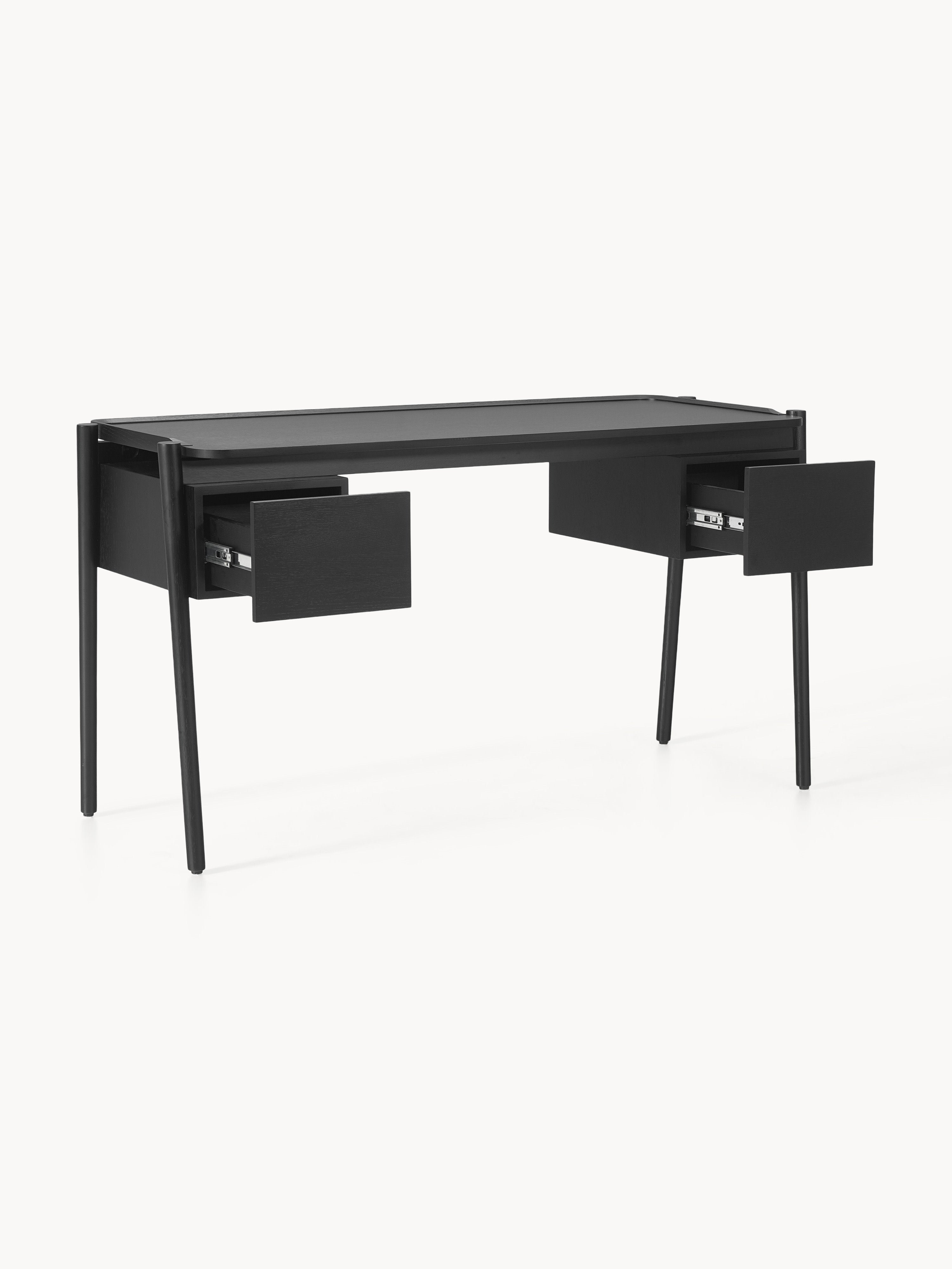 Holz-Schreibtisch Libby mit Schubladen