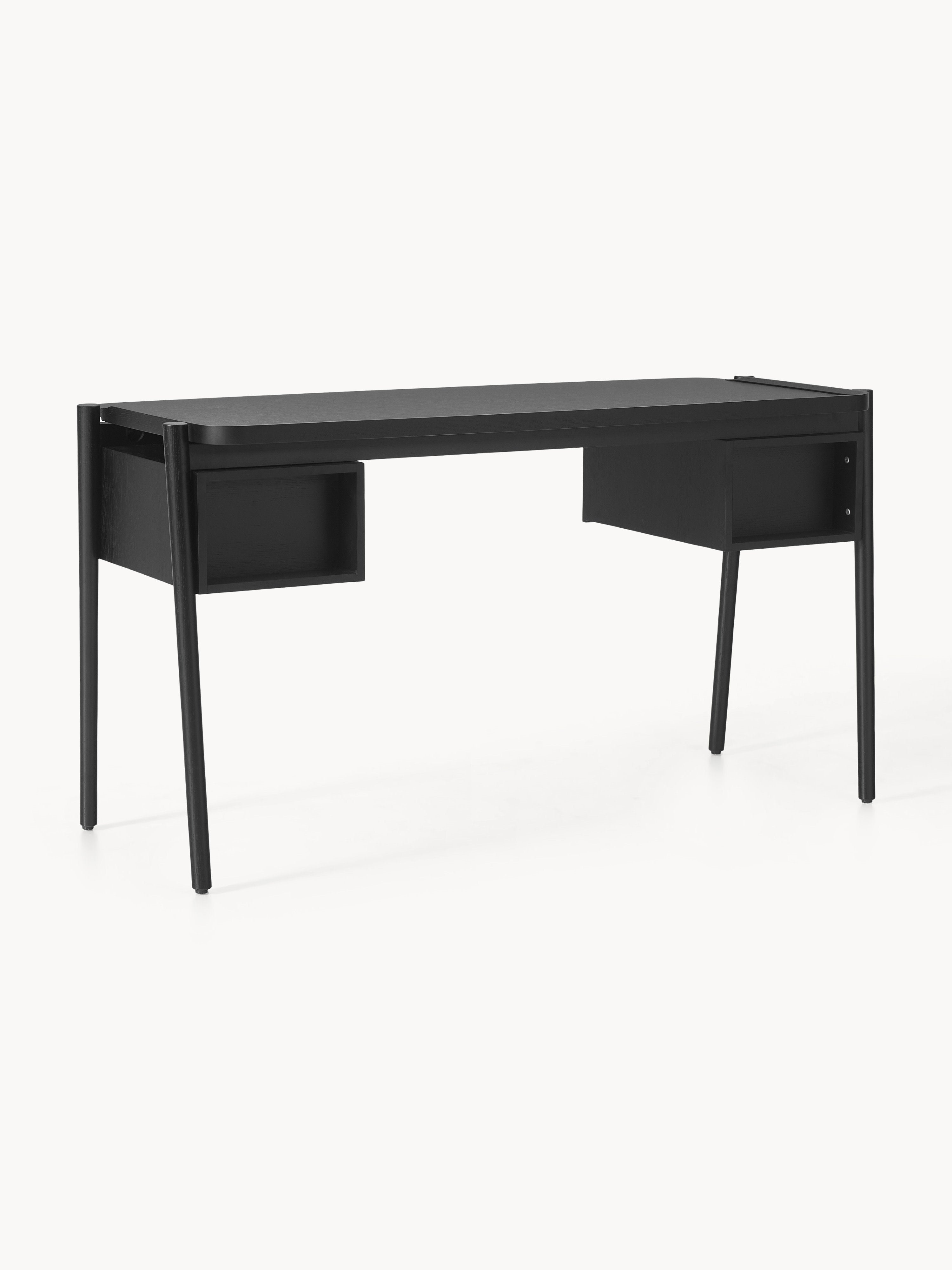 Holz-Schreibtisch Libby mit Schubladen