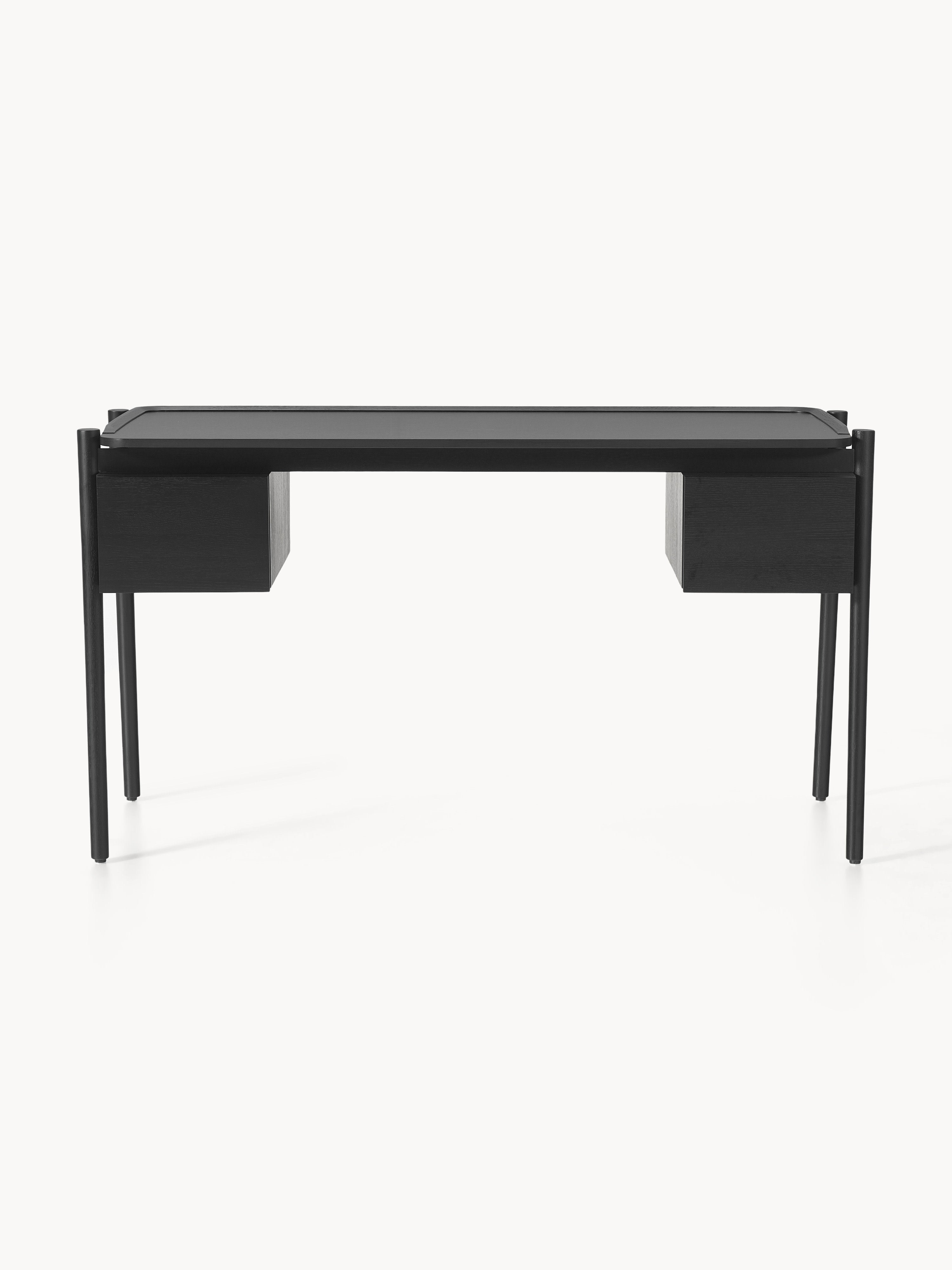 Holz-Schreibtisch Libby mit Schubladen